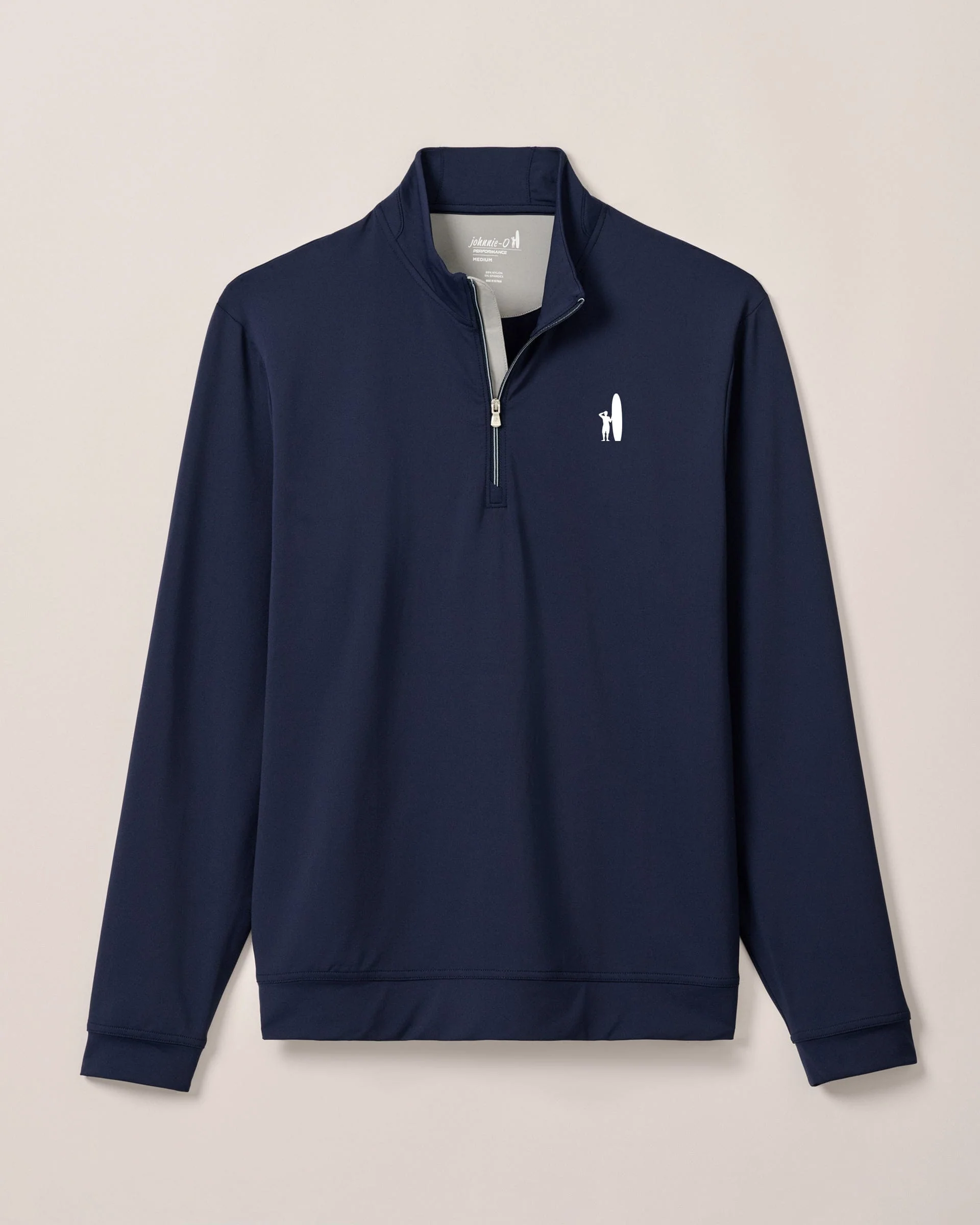 Custom Surfer Logo Motion Performance 1/4 Zip