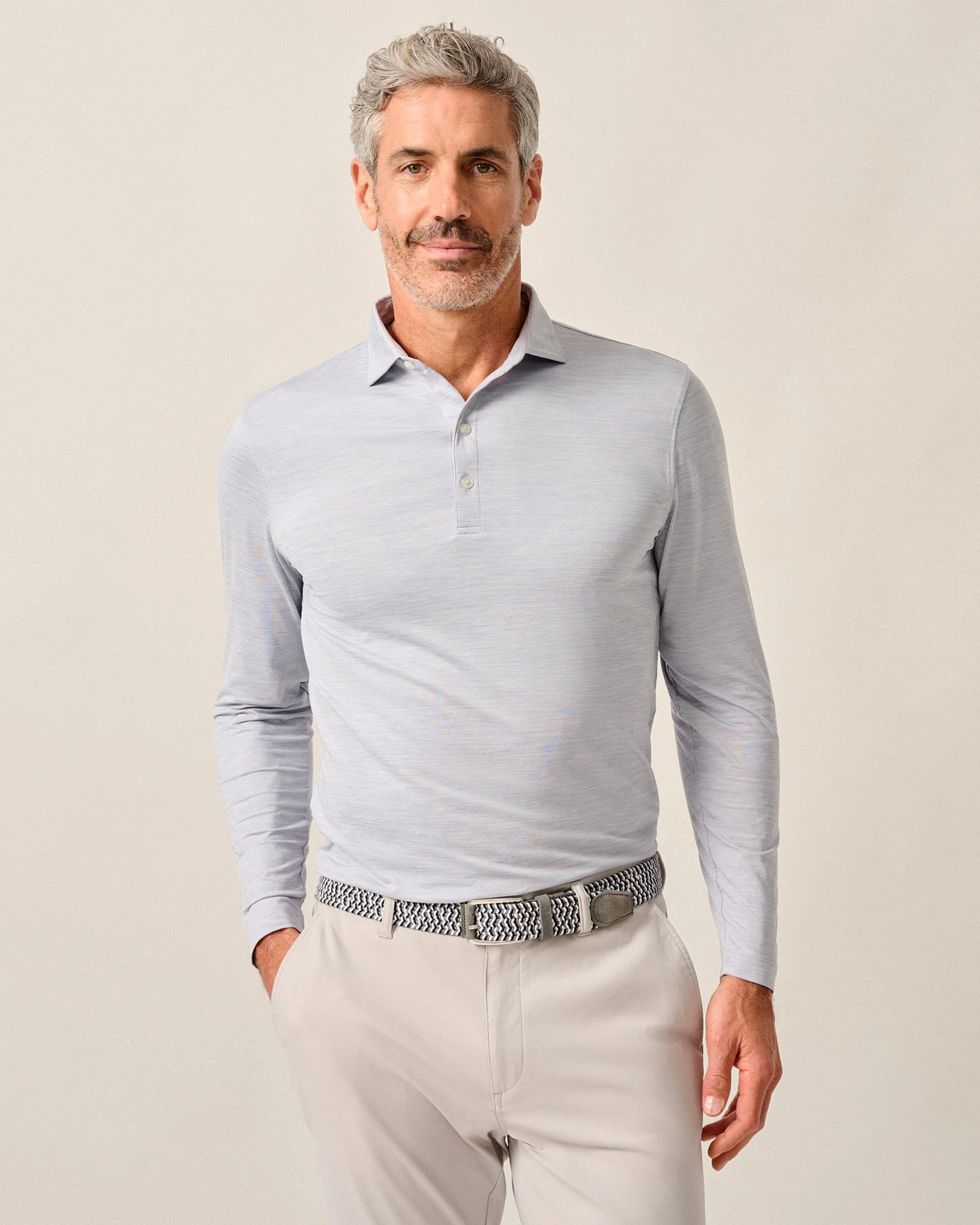 Featherweight Long Sleeve Performance Polo - Swing