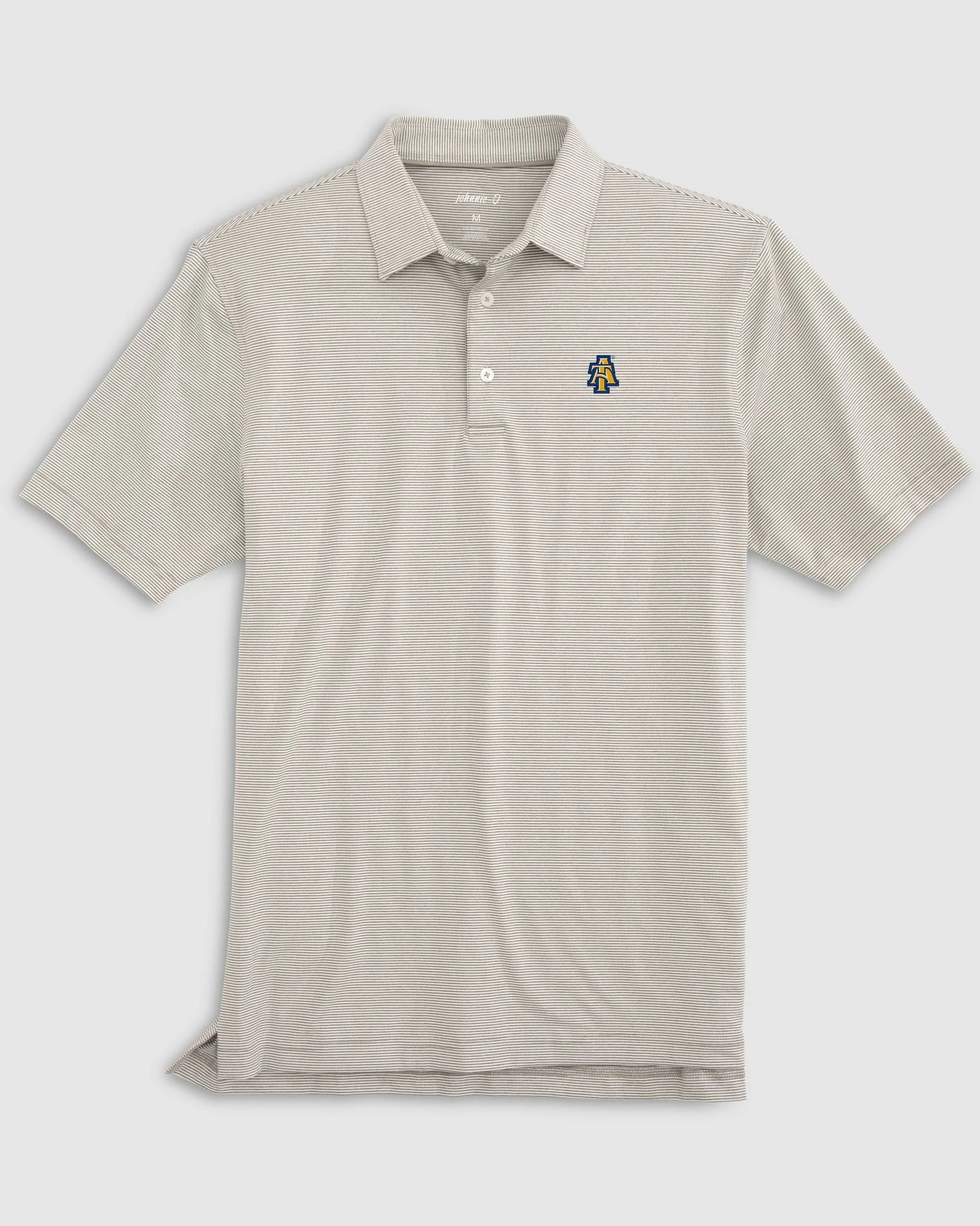 NC AT&T State Lyndonn Striped Jersey Performance Polo