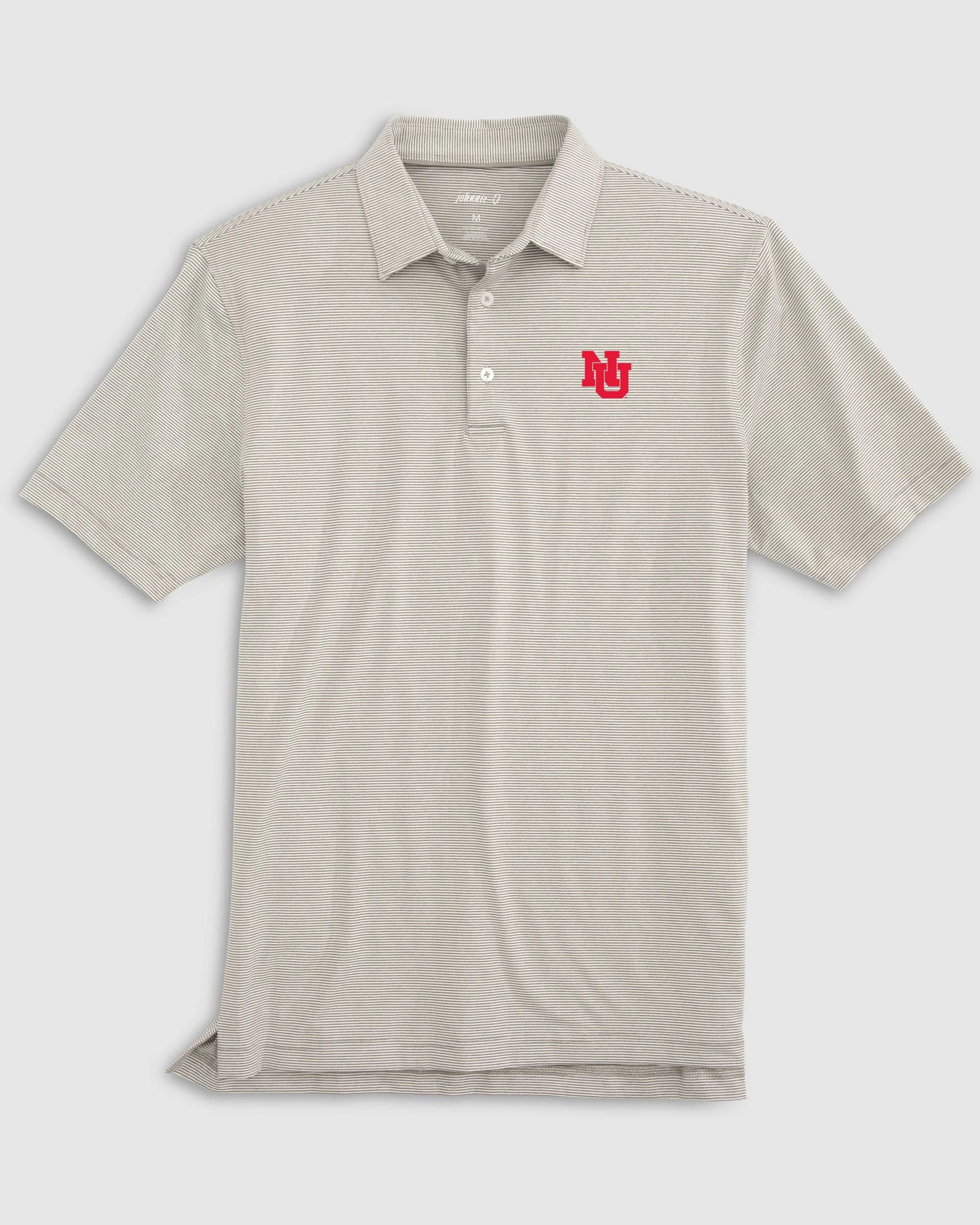 Nebraska Lyndonn Striped Jersey Performance Polo - Vault Logo