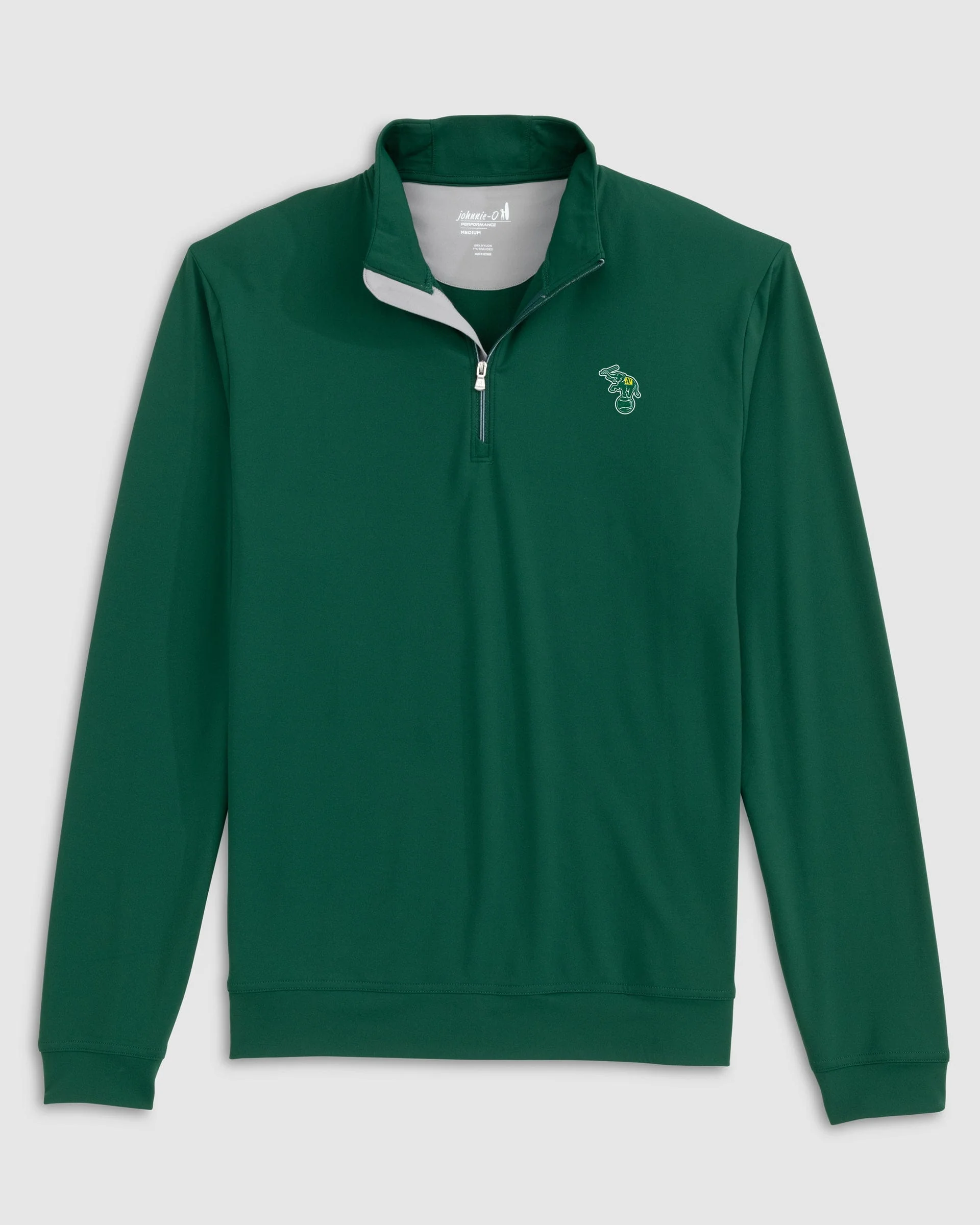 Oakland A's Motion Performance 1/4 Zip - Cooperstown Logo