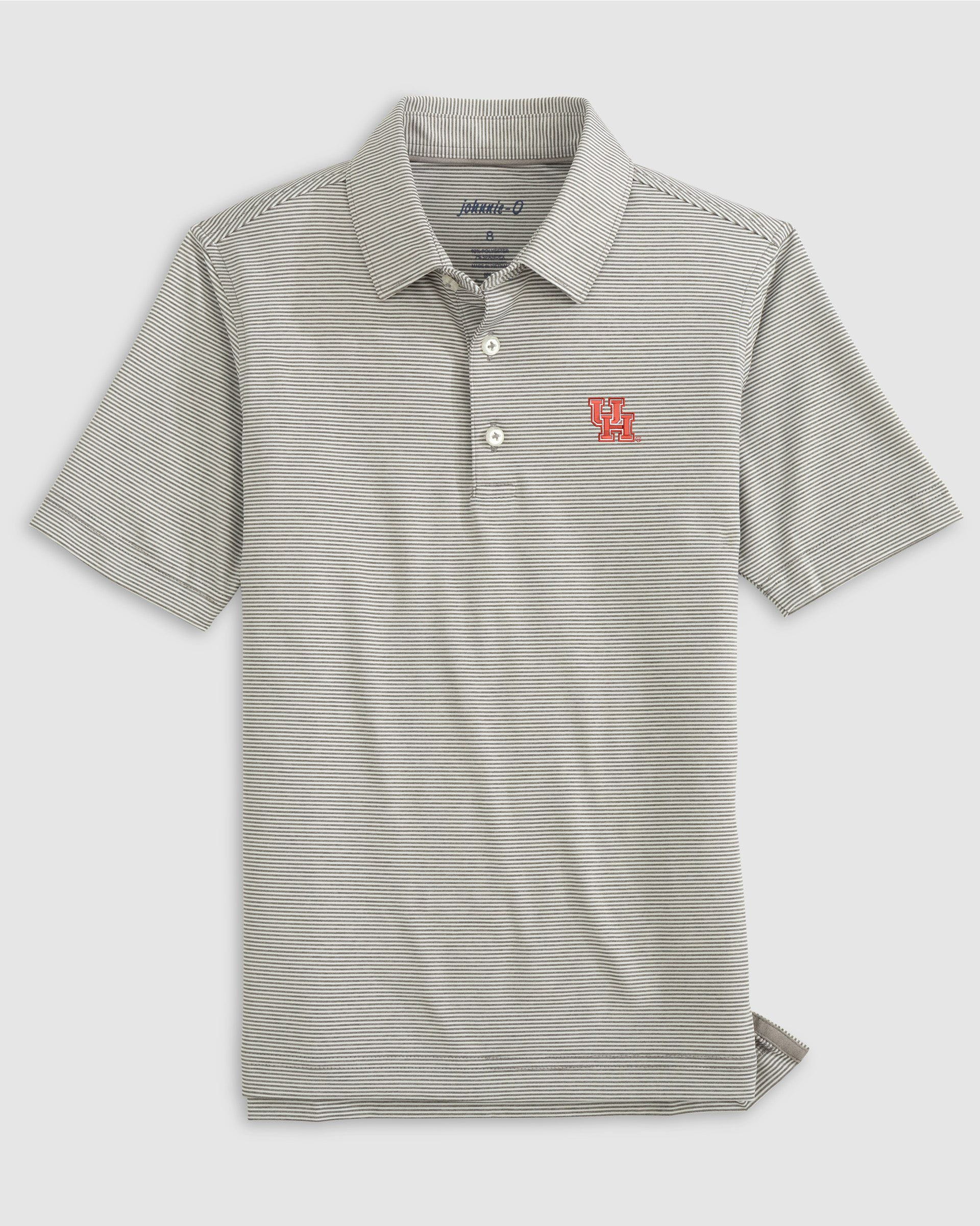Houston Lyndonn Jr. Striped Jersey Performance Polo