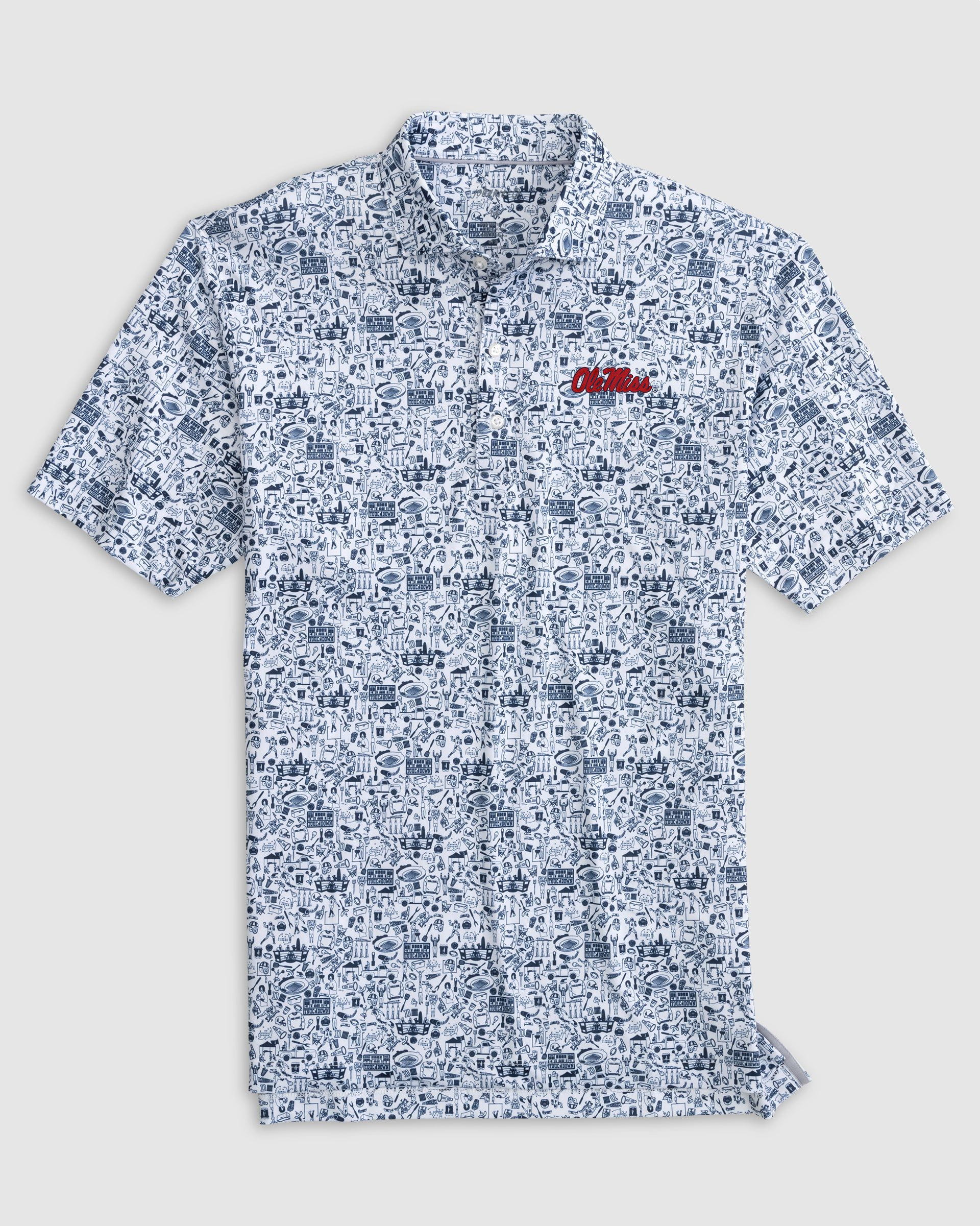 Ole Miss Tailgater 2.0 Printed Jersey Performance Polo