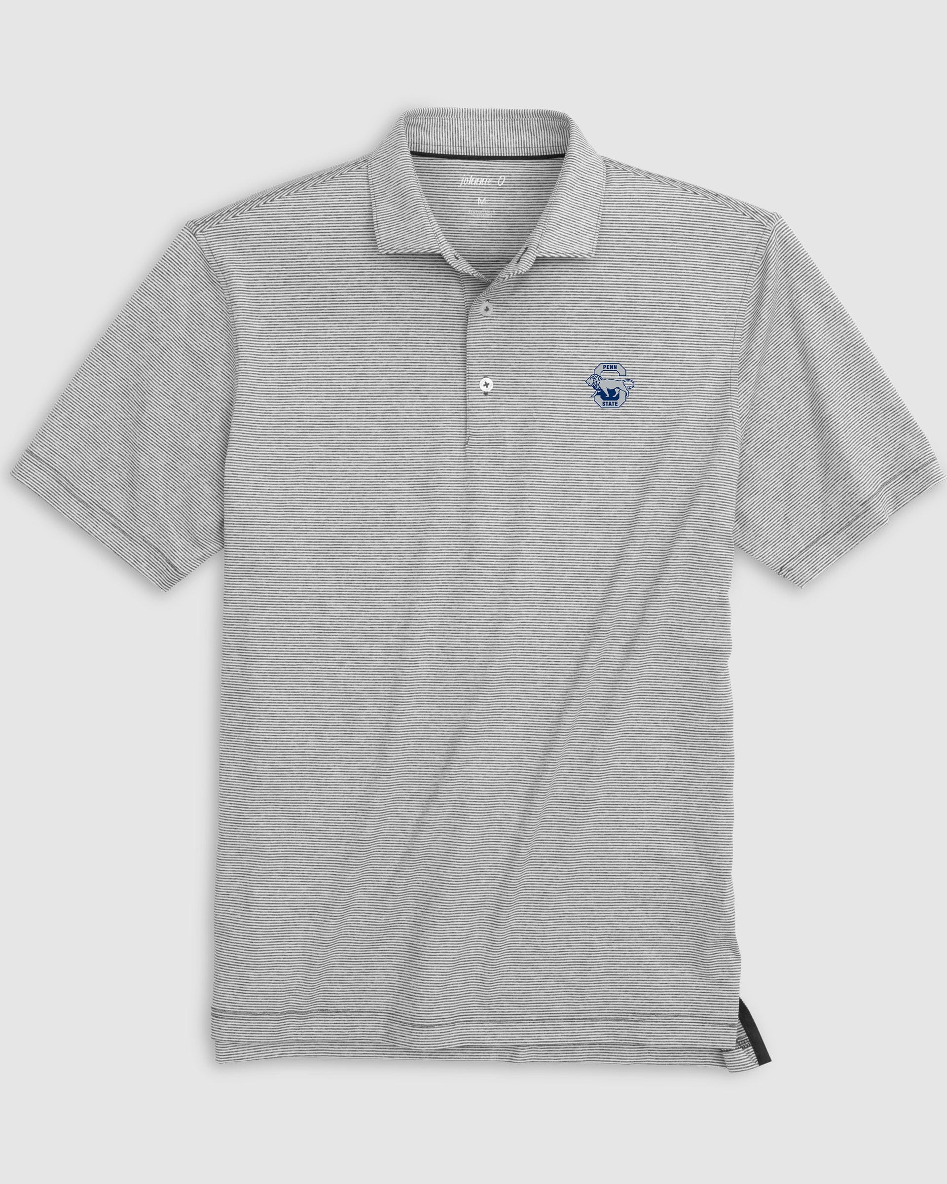 Penn State Lyndonn Striped Jersey Performance Polo - Vault Logo