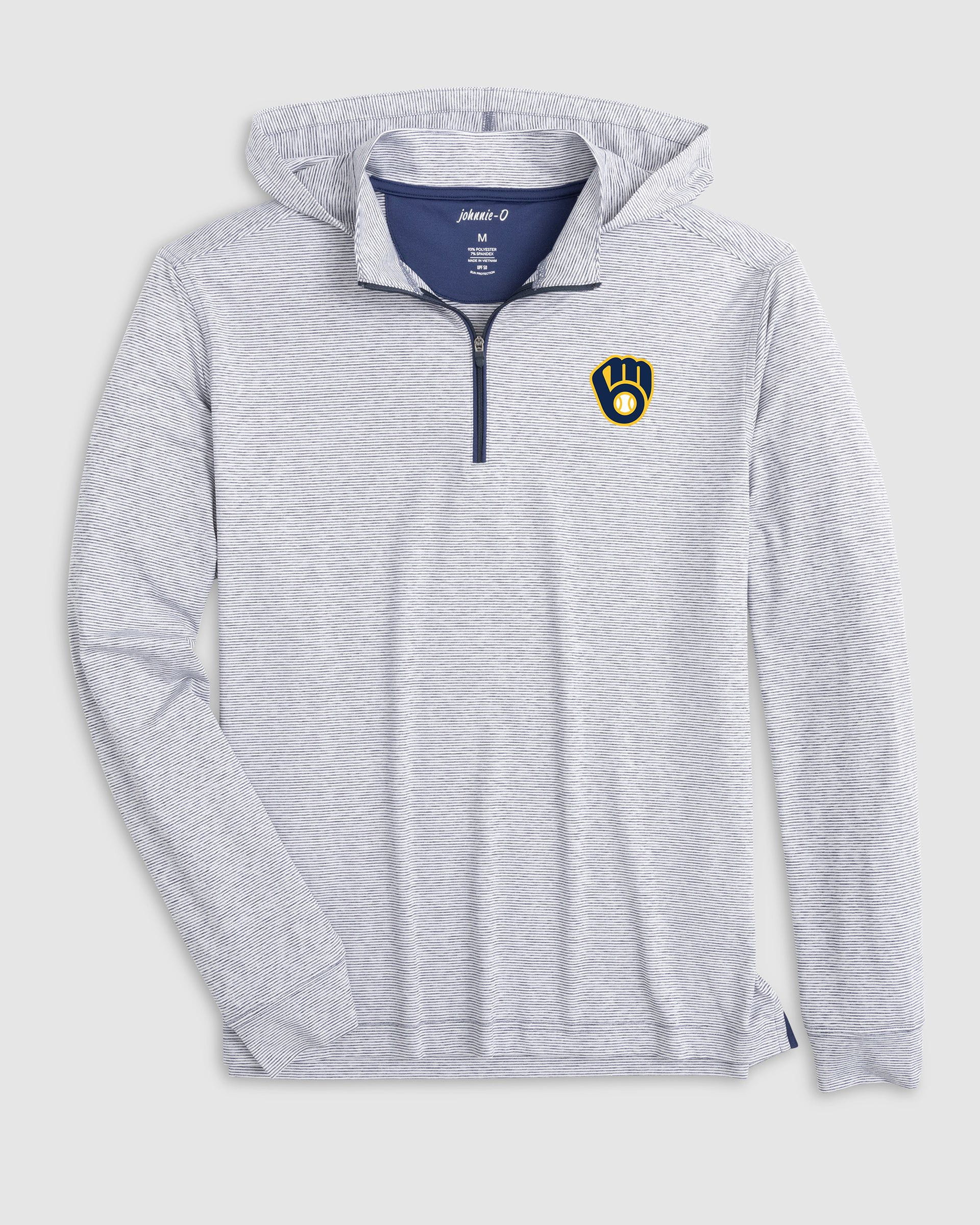 Milwaukee Brewers Hybrid Performance 1/4 Zip Hoodie