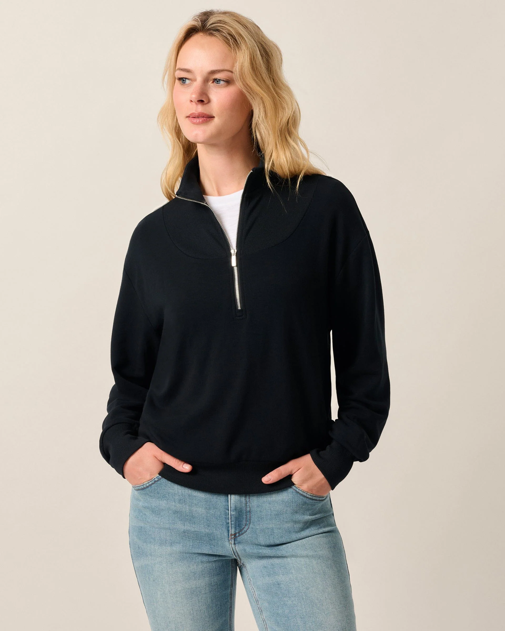 Naomi Rib Knit 1/4-Zip