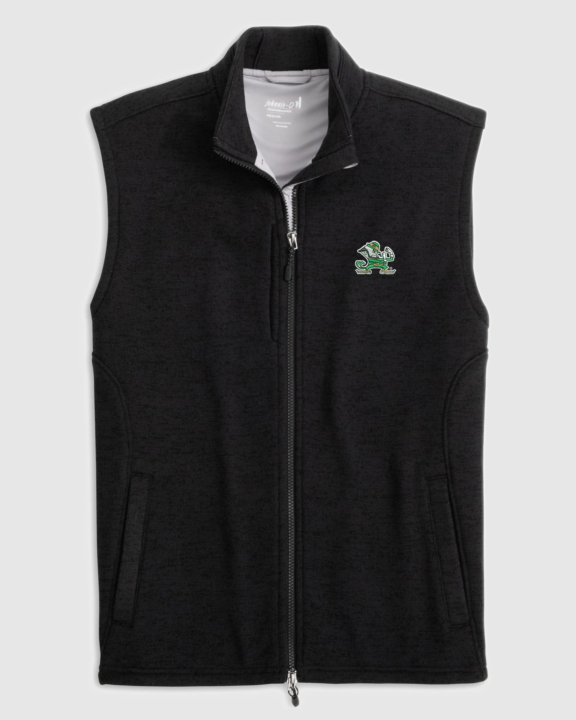 Notre Dame Denalis Performance Fleece Vest - Leprechaun Logo