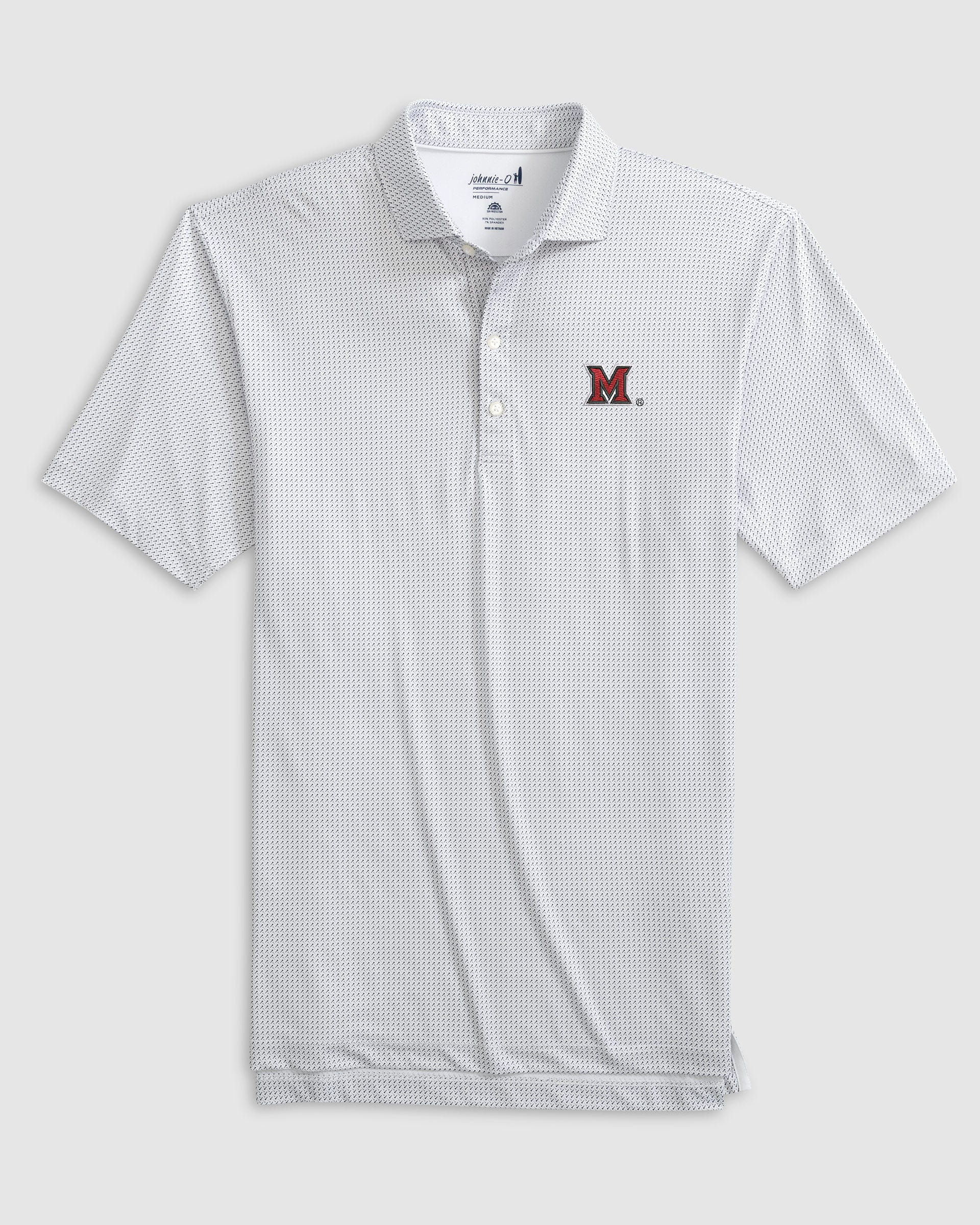 Miami Ohio Tee Time Printed Performance Jersey Polo