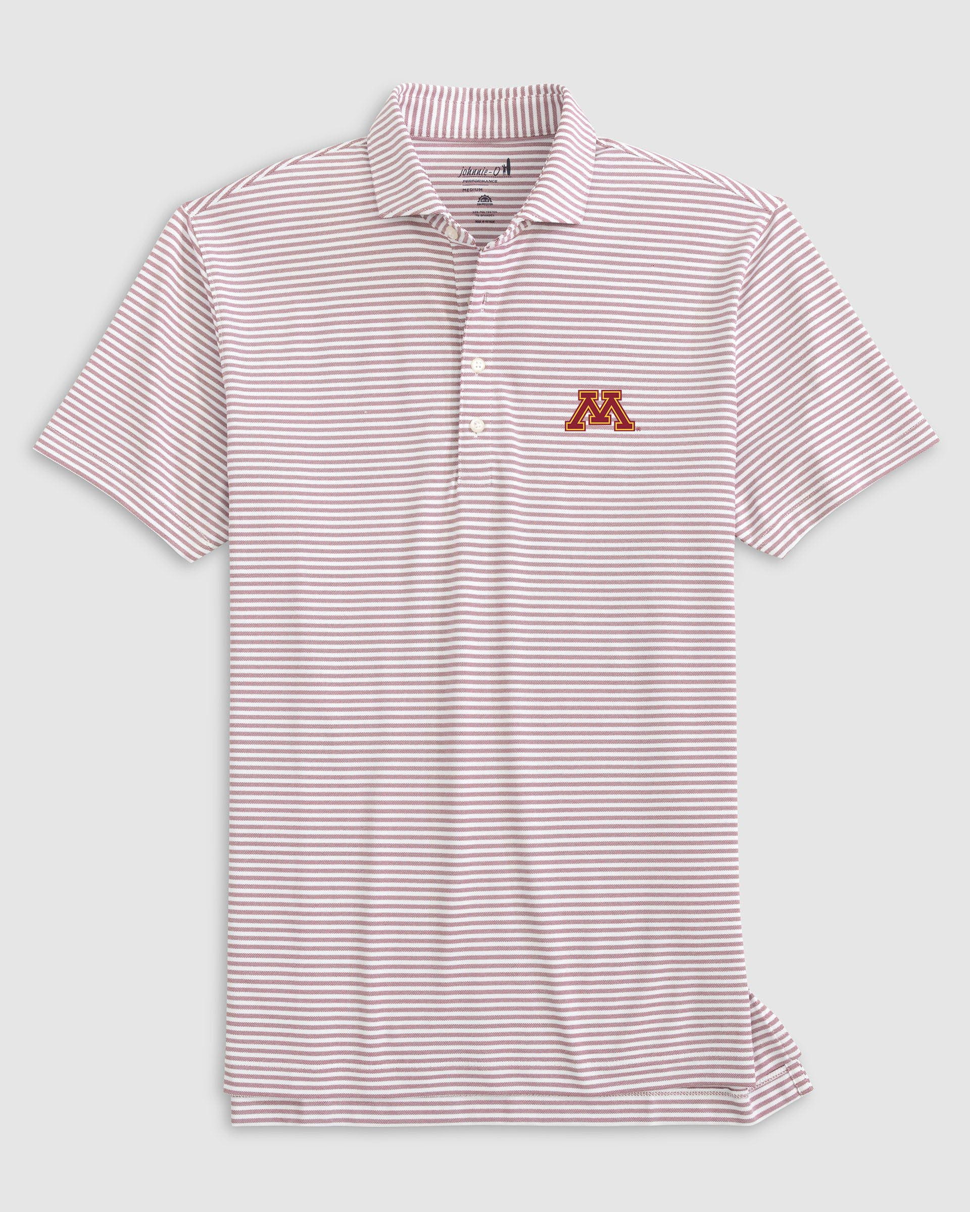Minnesota Stetsons Striped Performance Mesh Polo