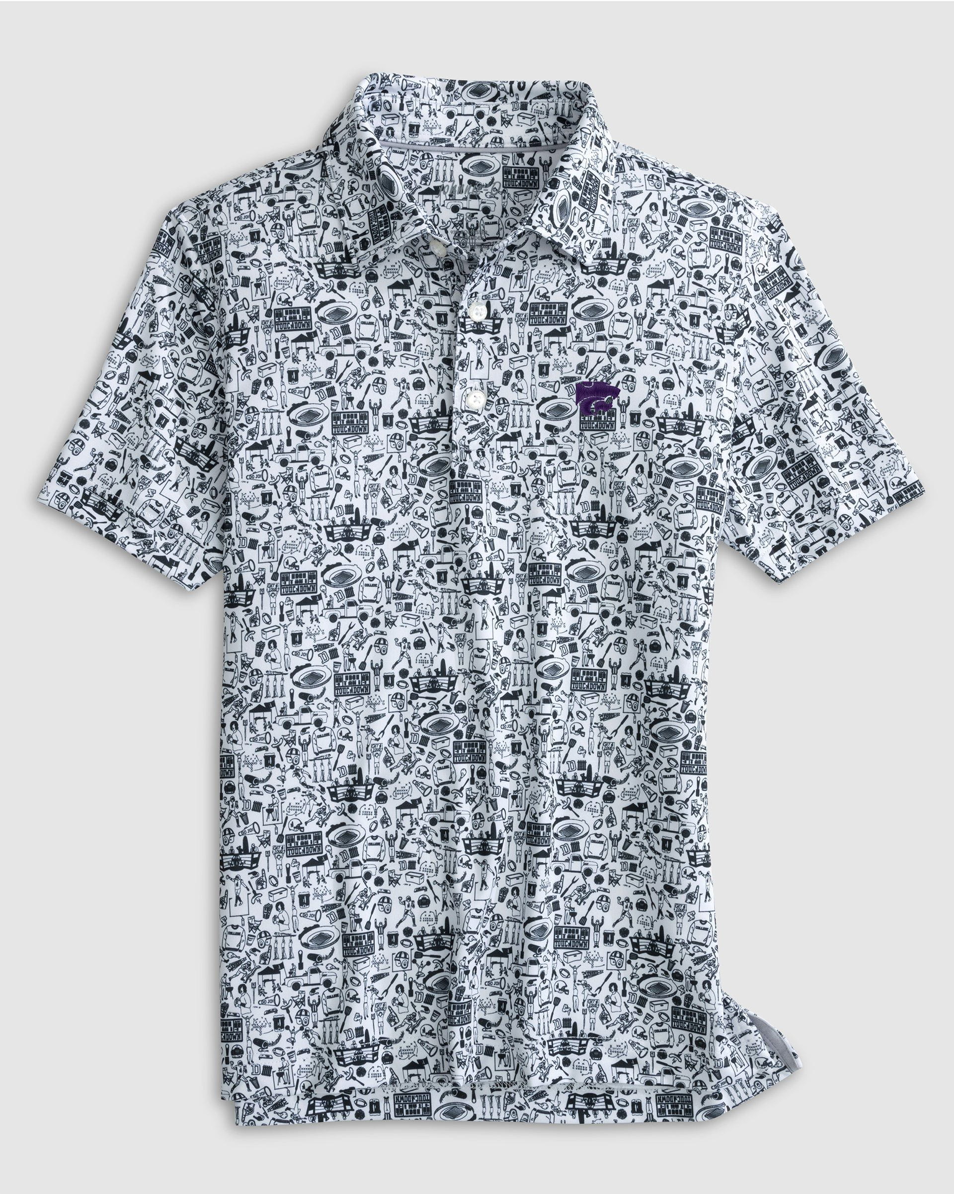 Kansas State Tailgater 2.0 Jr. Printed Jersey Performance Polo