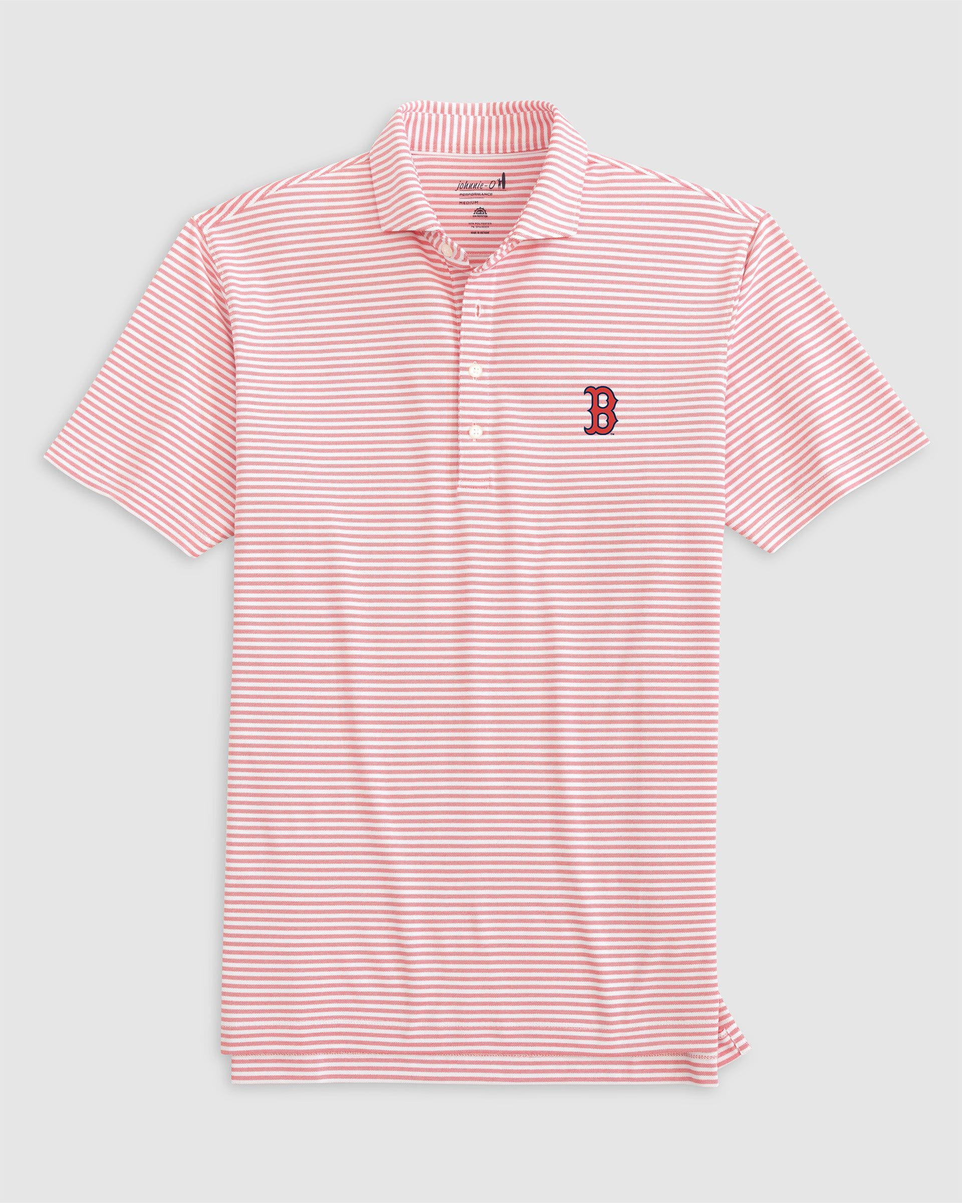 Boston Red Sox Stetsons Performance Mesh Polo