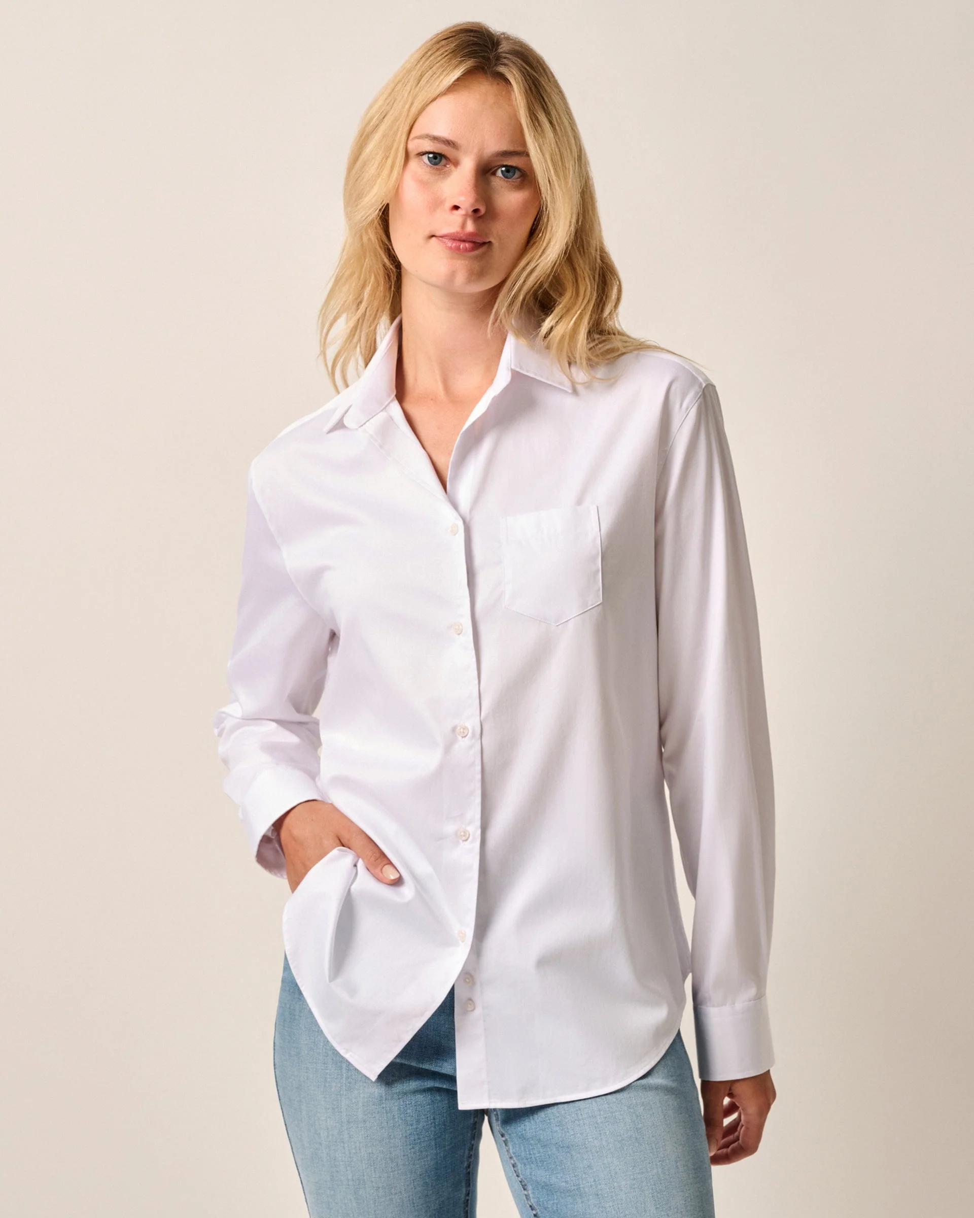 Jess Cotton Button-Down Shirt