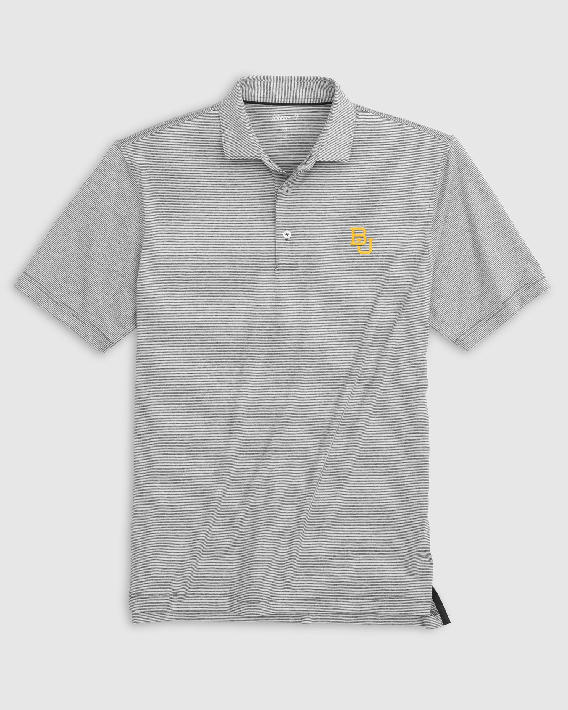 Baylor Lyndonn Striped Jersey Performance Polo