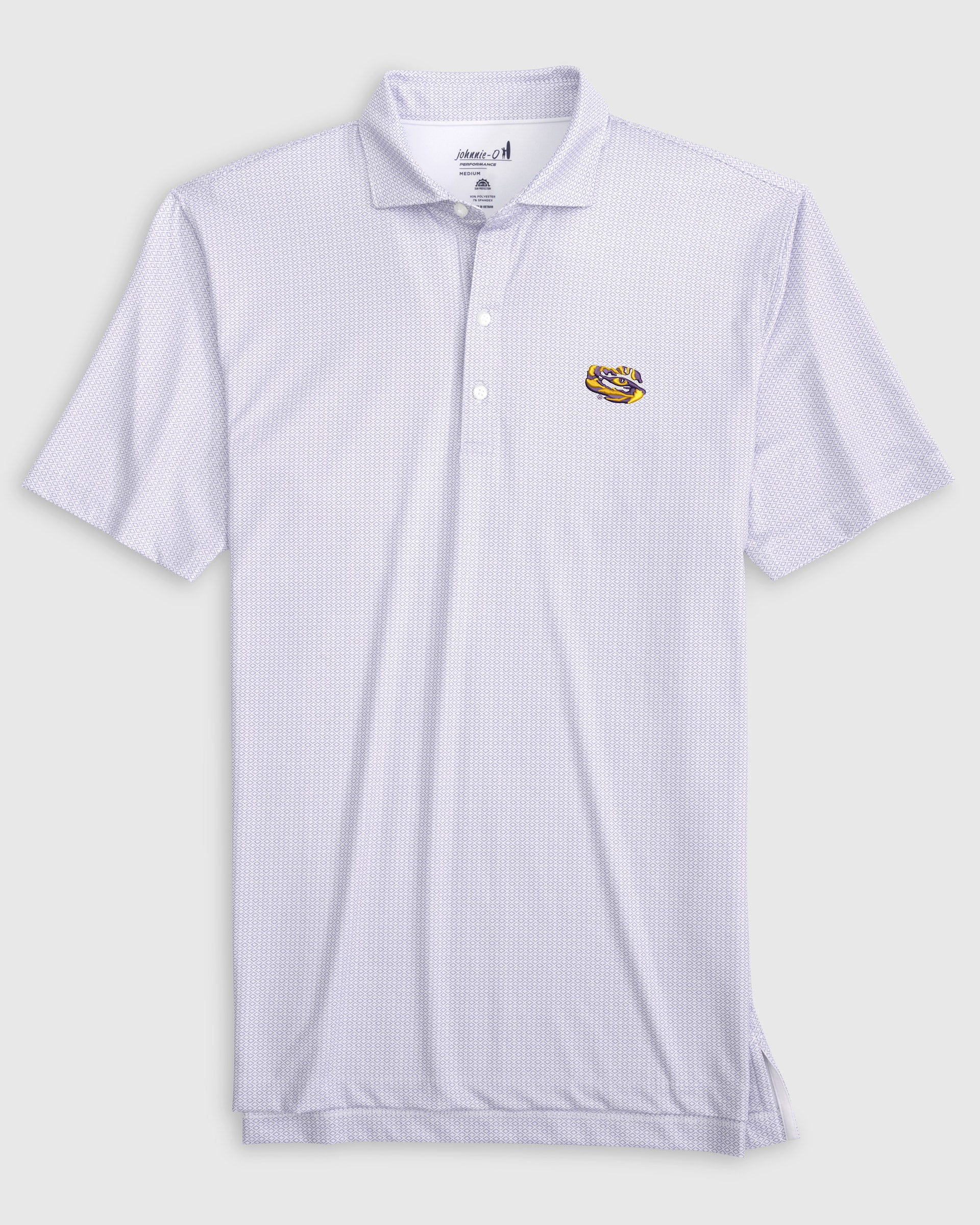 Louisiana State Slade Performance Jersey Polo - Tiger Eye Logo