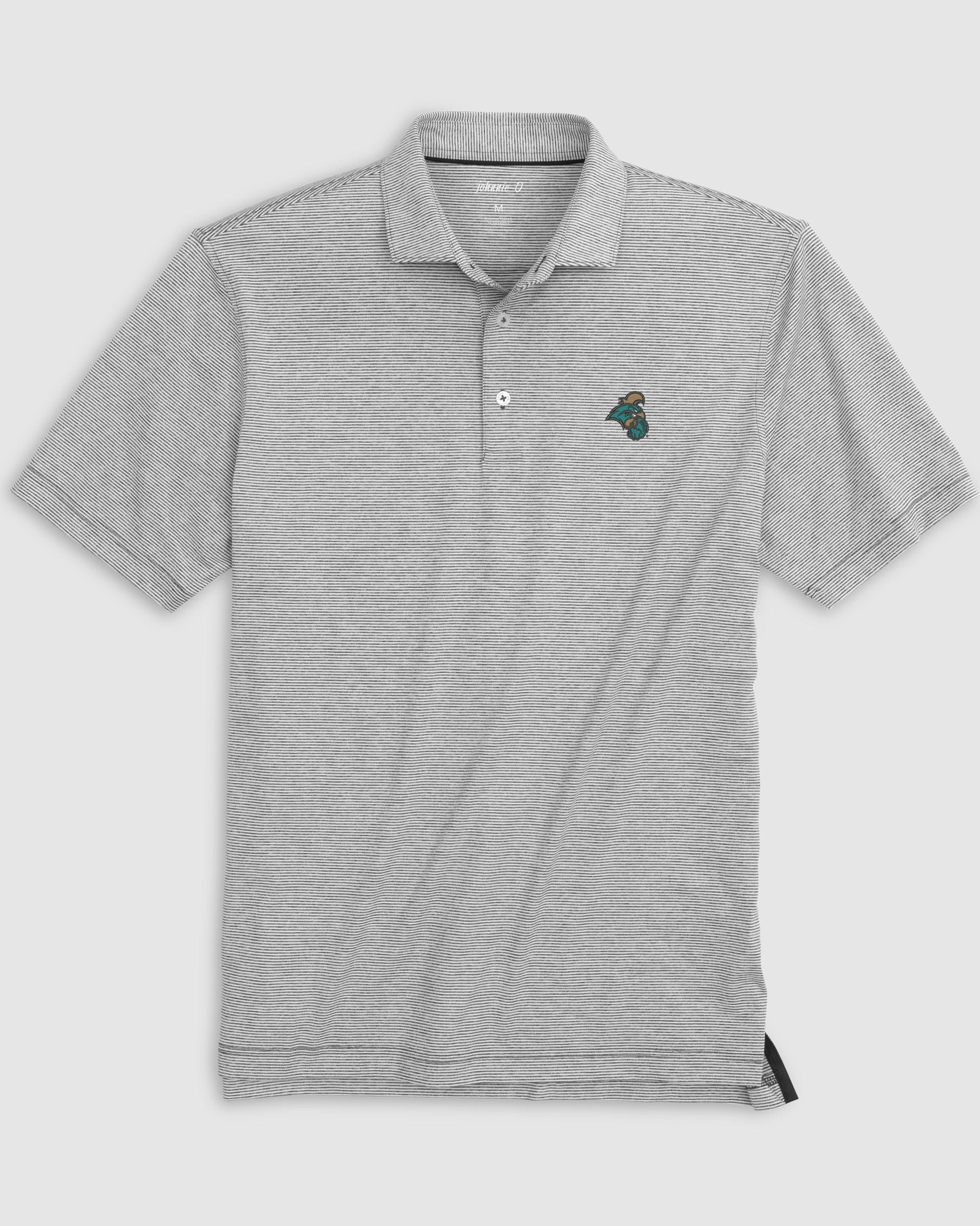 Coastal Carolina Lyndonn Striped Jersey Performance Polo