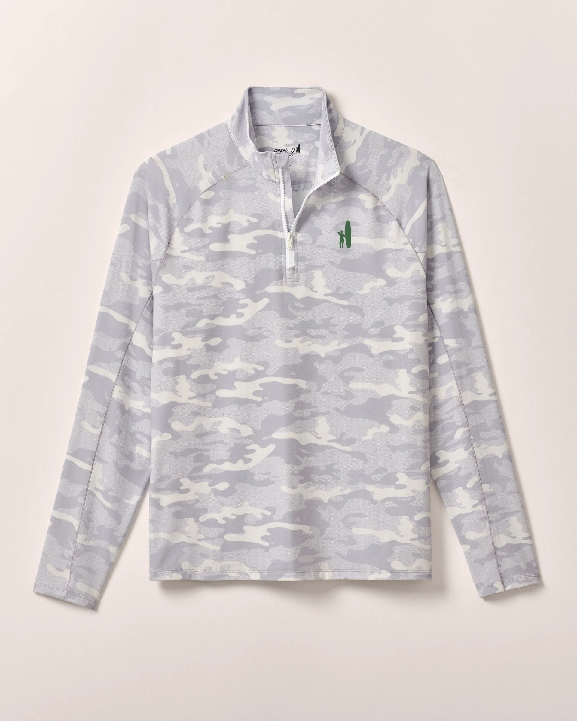 Custom Surfer Logo Patton Performance Camo 1/4 Zip Pullover