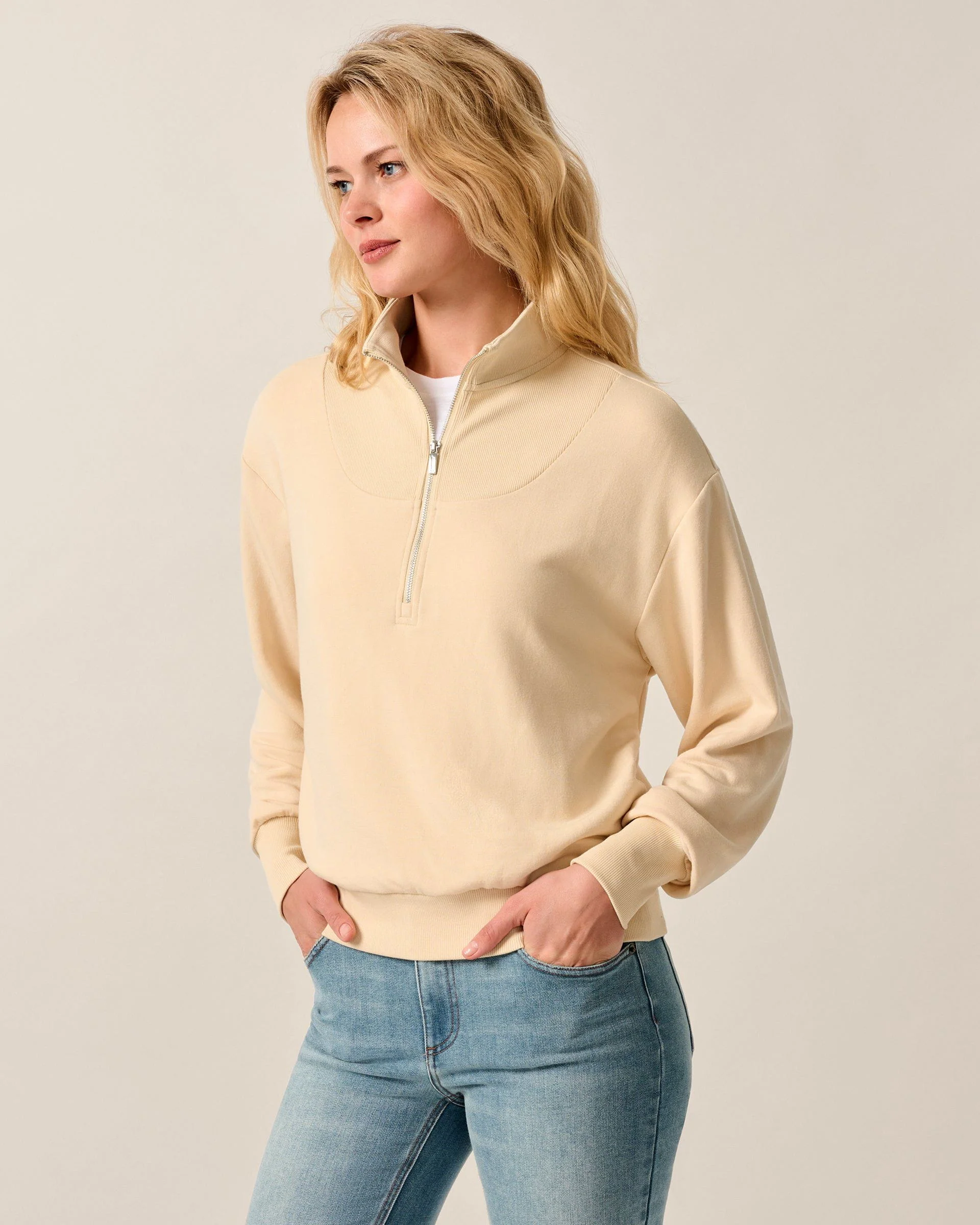 Naomi Rib Knit 1/4-Zip