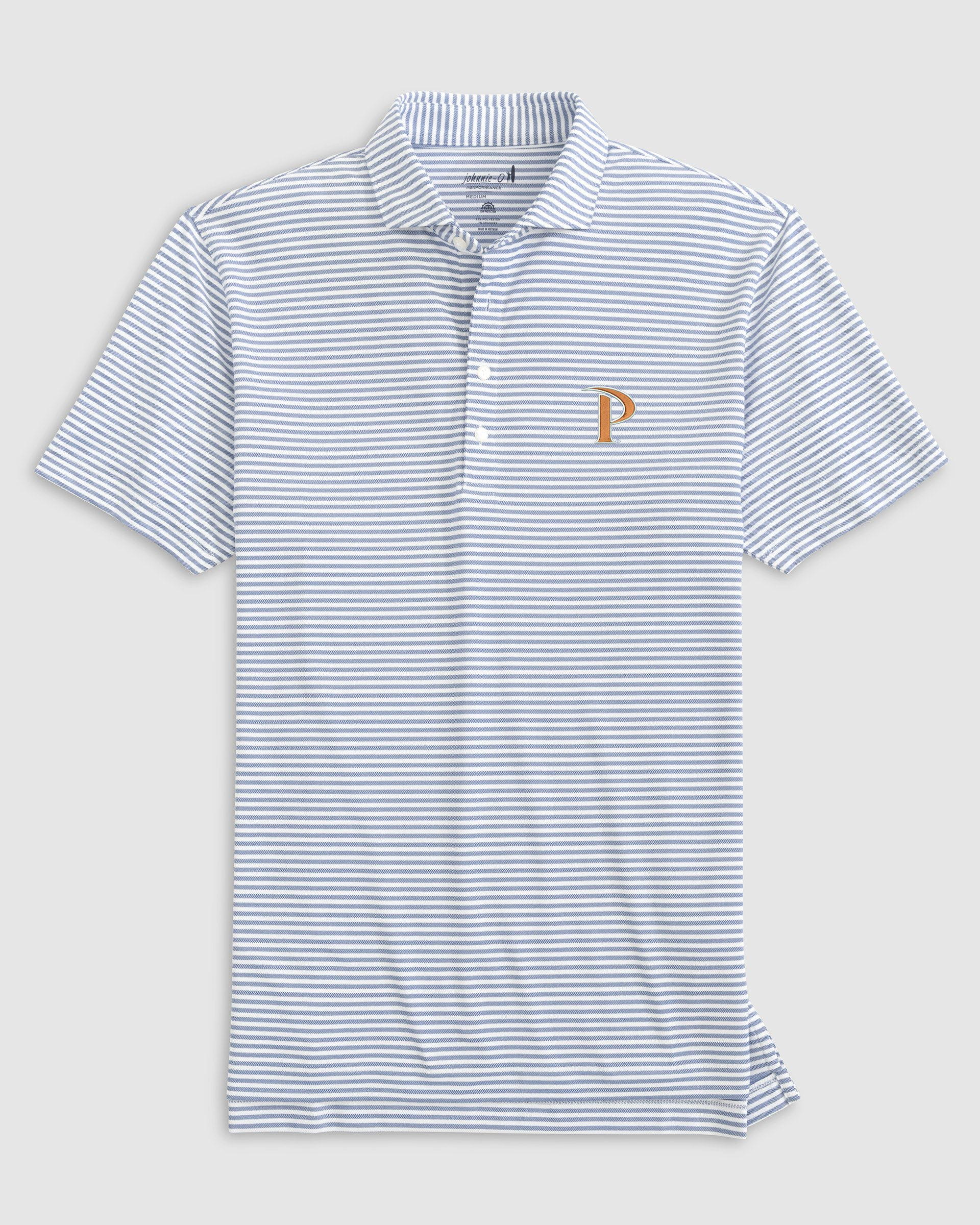 Pepperdine Stetsons Striped Performance Mesh Polo
