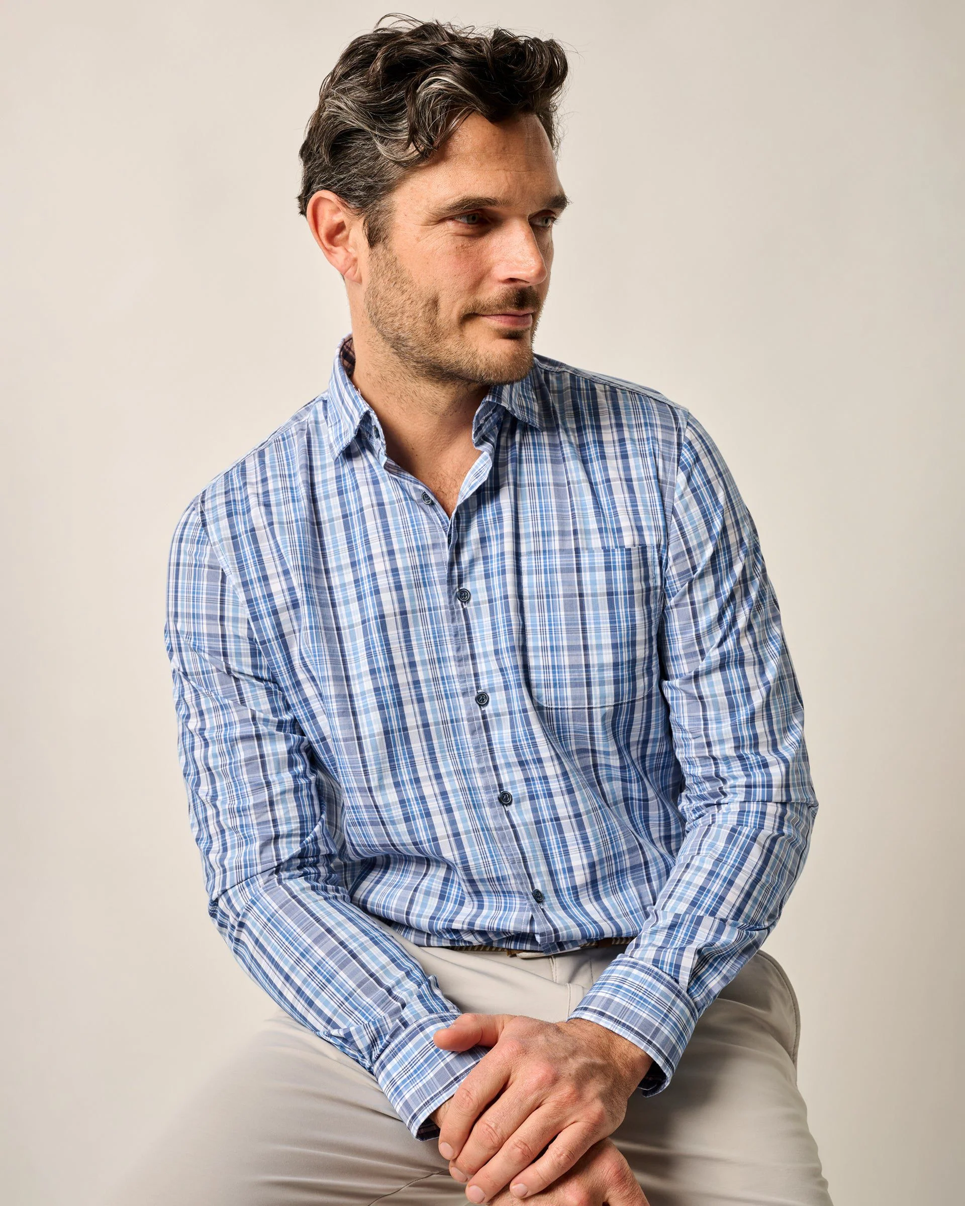 Natural Performance Button Down Shirt - Masson