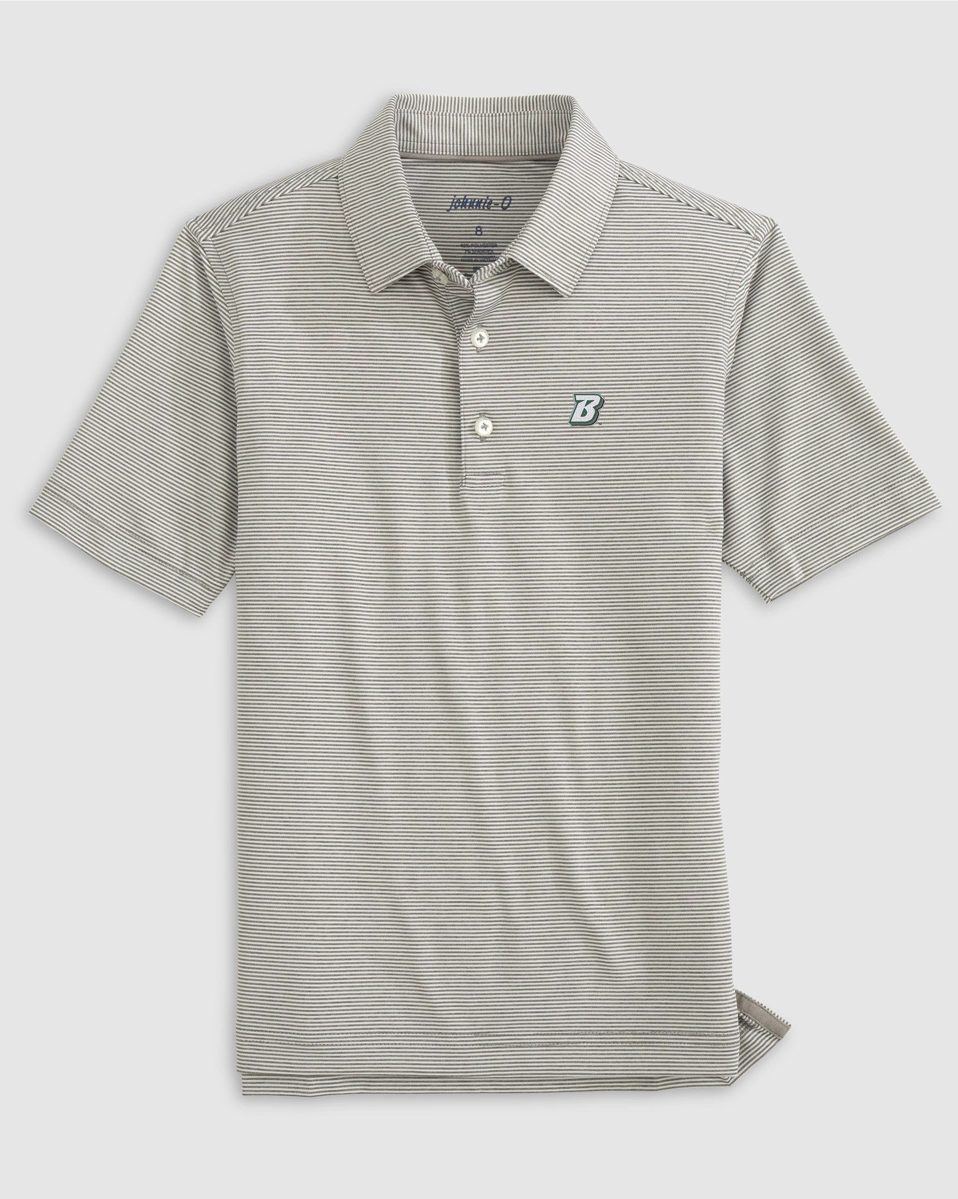Binghamton Lyndonn Jr. Striped Jersey Performance Polo