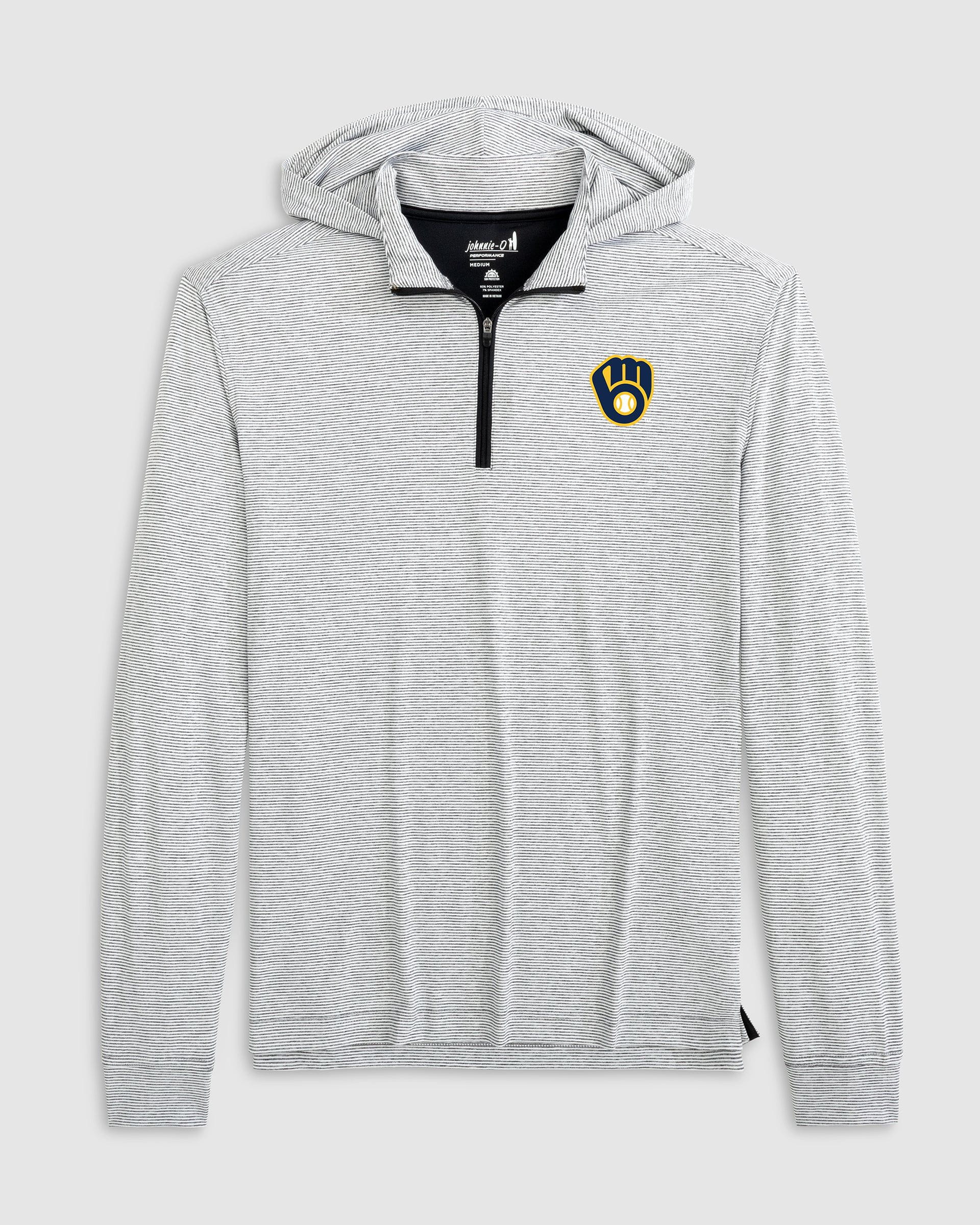 Milwaukee Brewers Hybrid Performance 1/4 Zip Hoodie