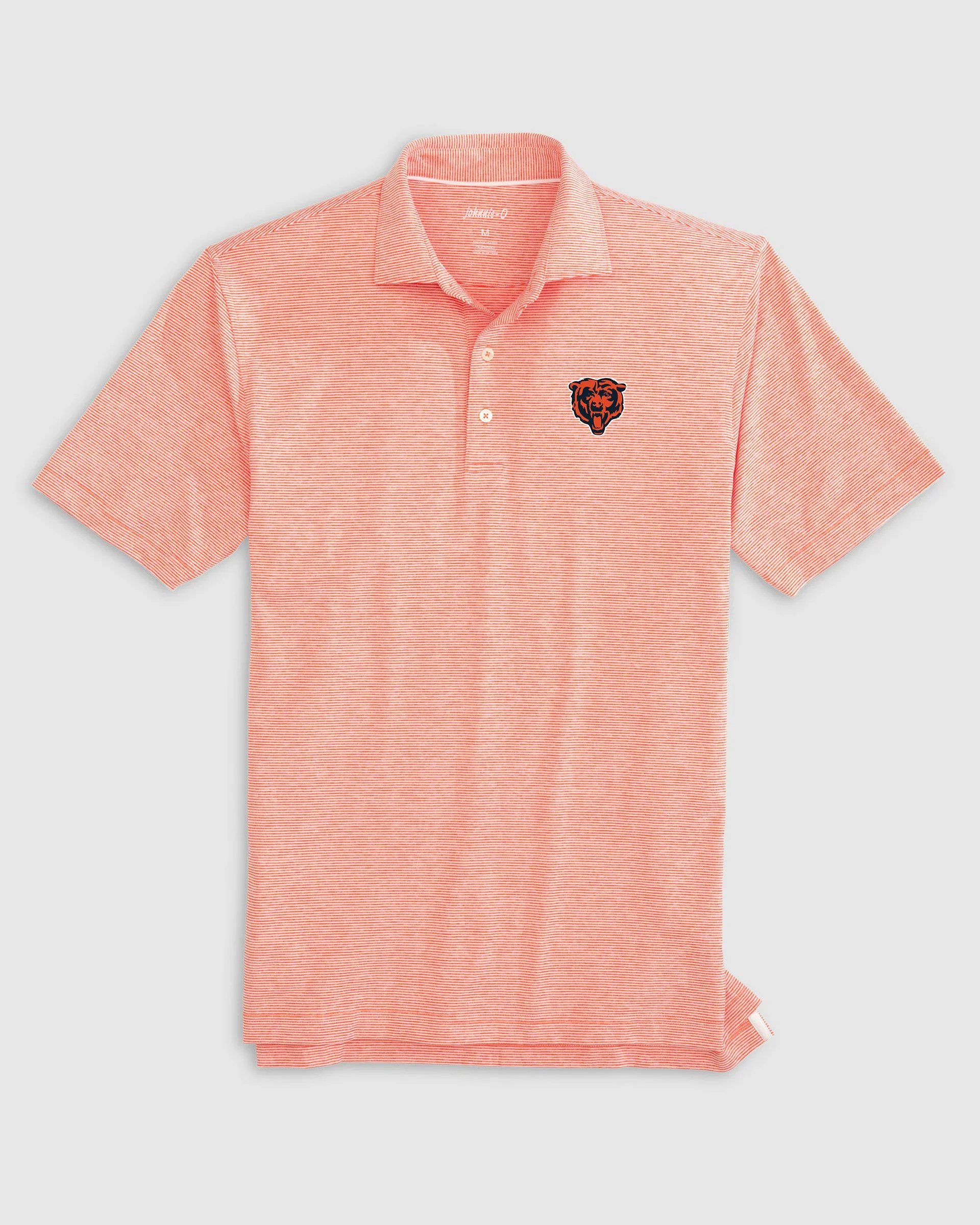 Chicago Bears Lyndonn Striped Performance Jersey Polo