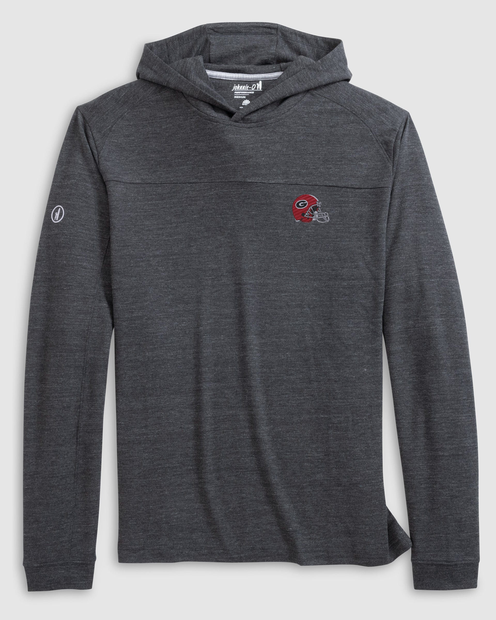 Georgia Remmy Lightweight Performance Hoodie - Helmet Logo
