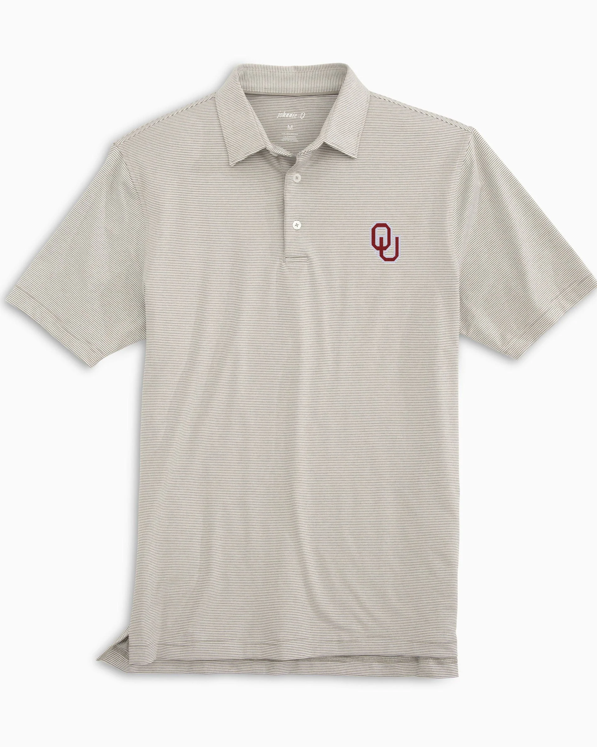 Oklahoma Lyndonn Striped Jersey Performance Polo