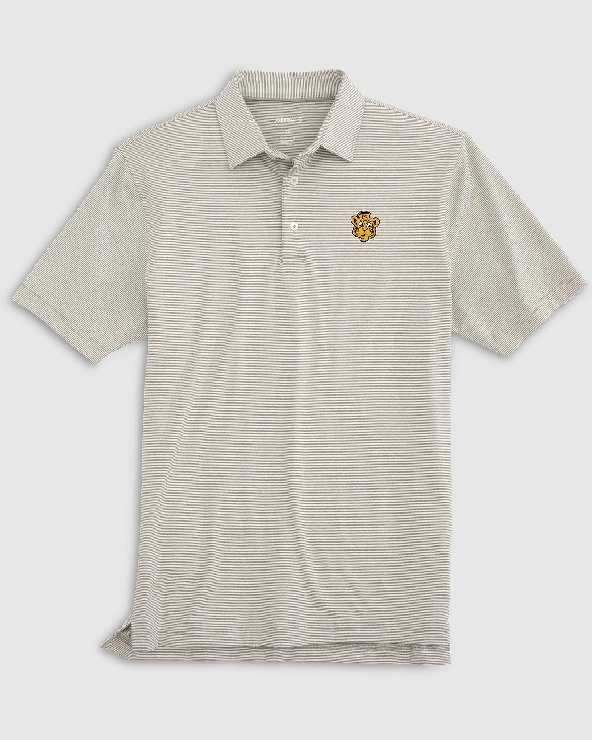 Missouri Lyndonn Striped Jersey Performance Polo - Vault Logo