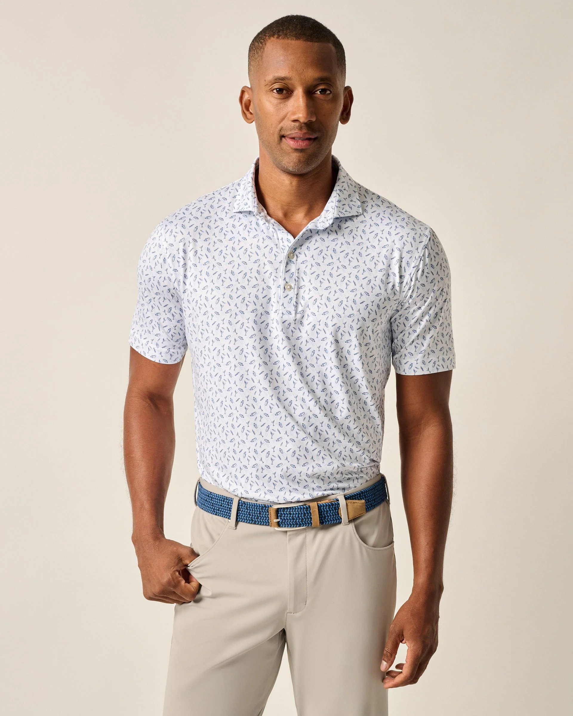 Featherweight Performance Polo - Tini Print