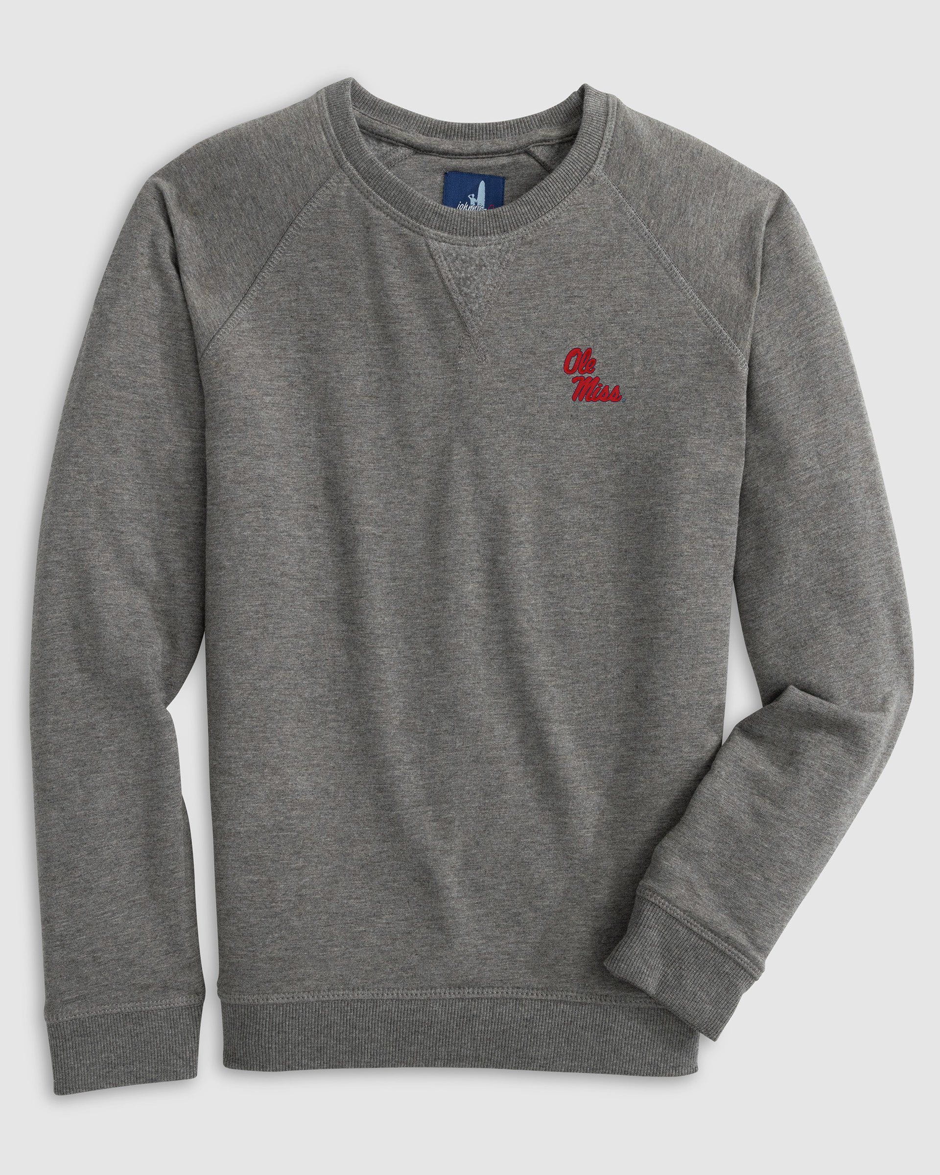 Ole Miss Freeman Jr. Crewneck Sweatshirt - Stacked Logo
