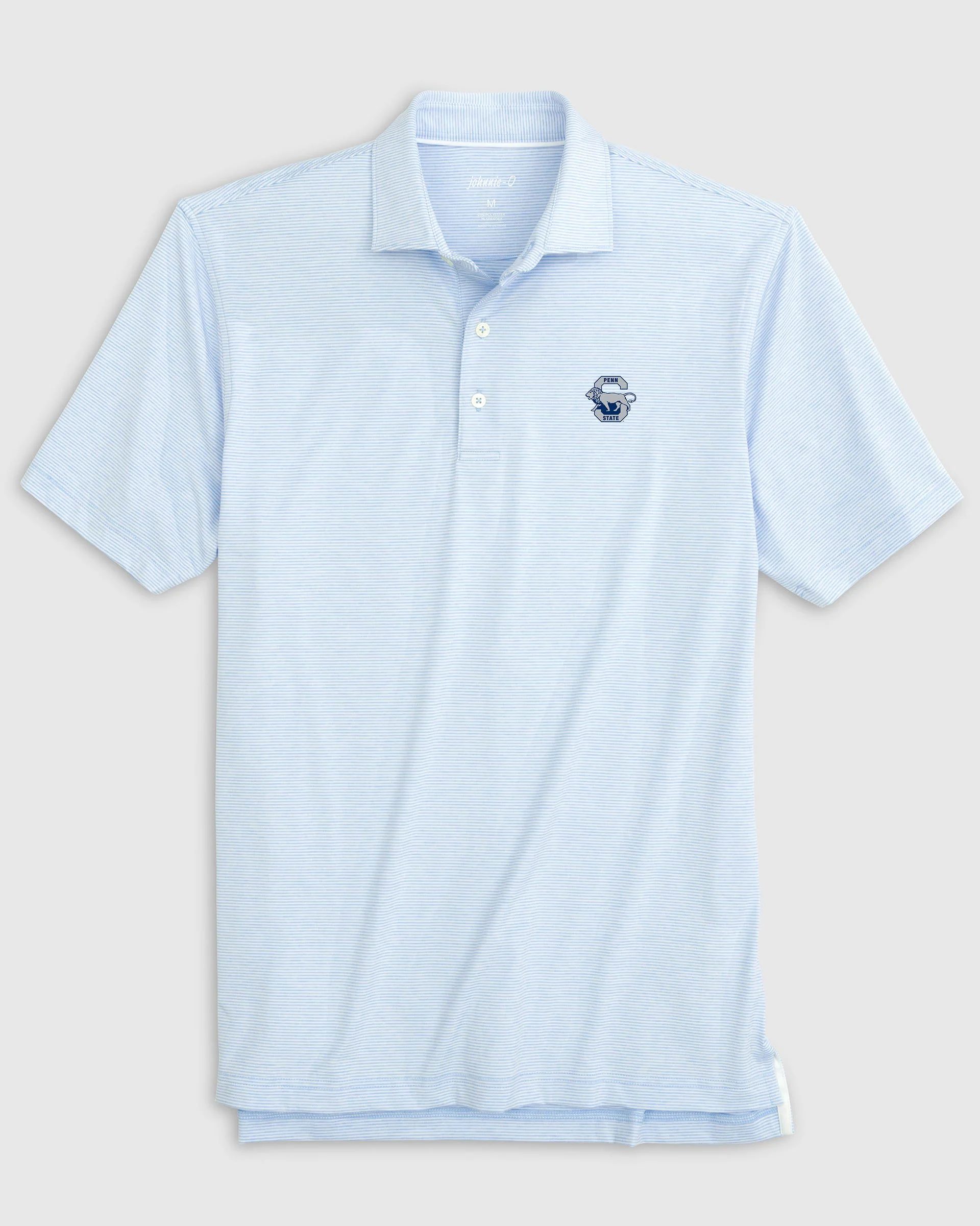 Penn State Lyndonn Striped Jersey Performance Polo - Vault Logo