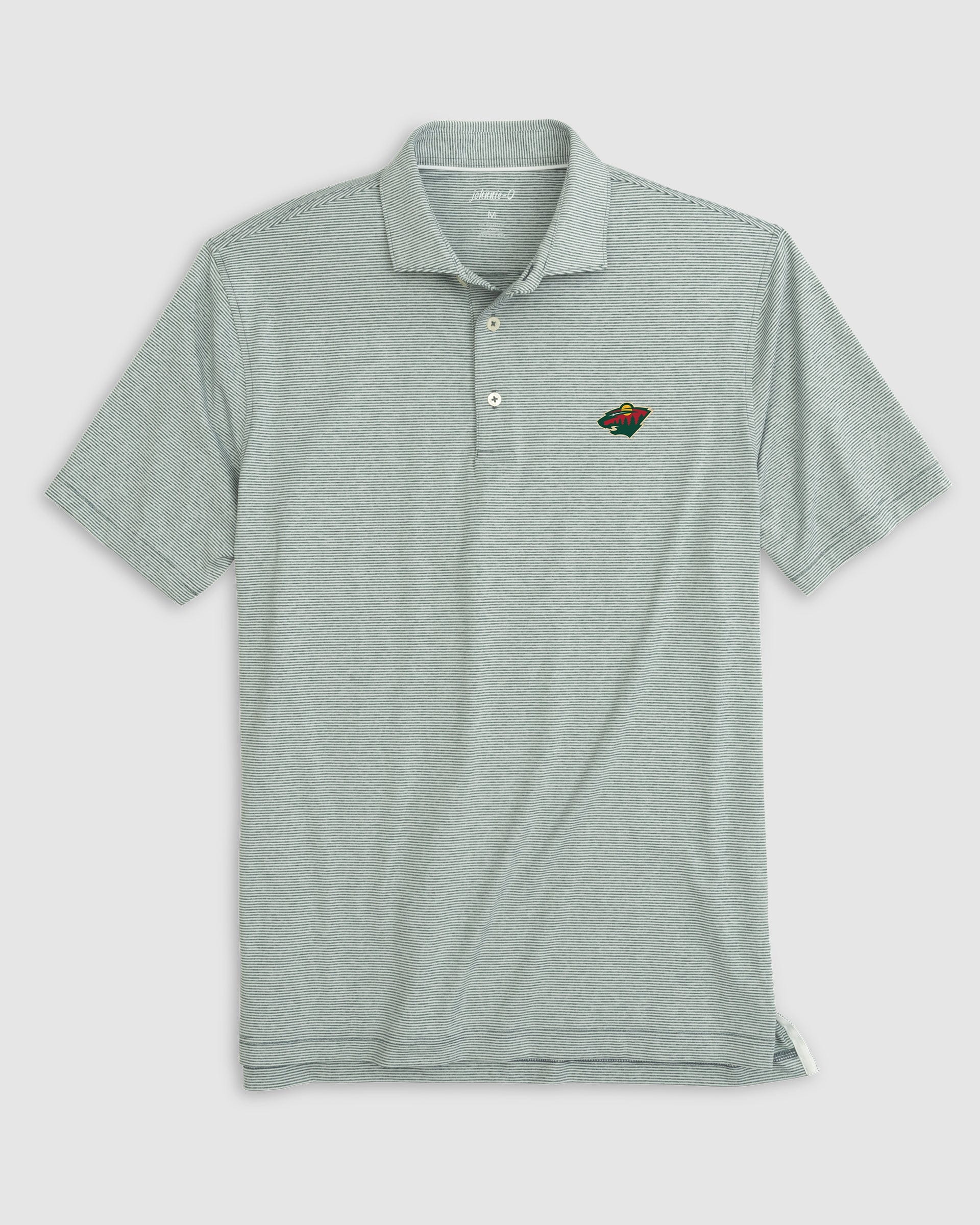 Minnesota Wild Lyndonn Striped Jersey Performance Polo