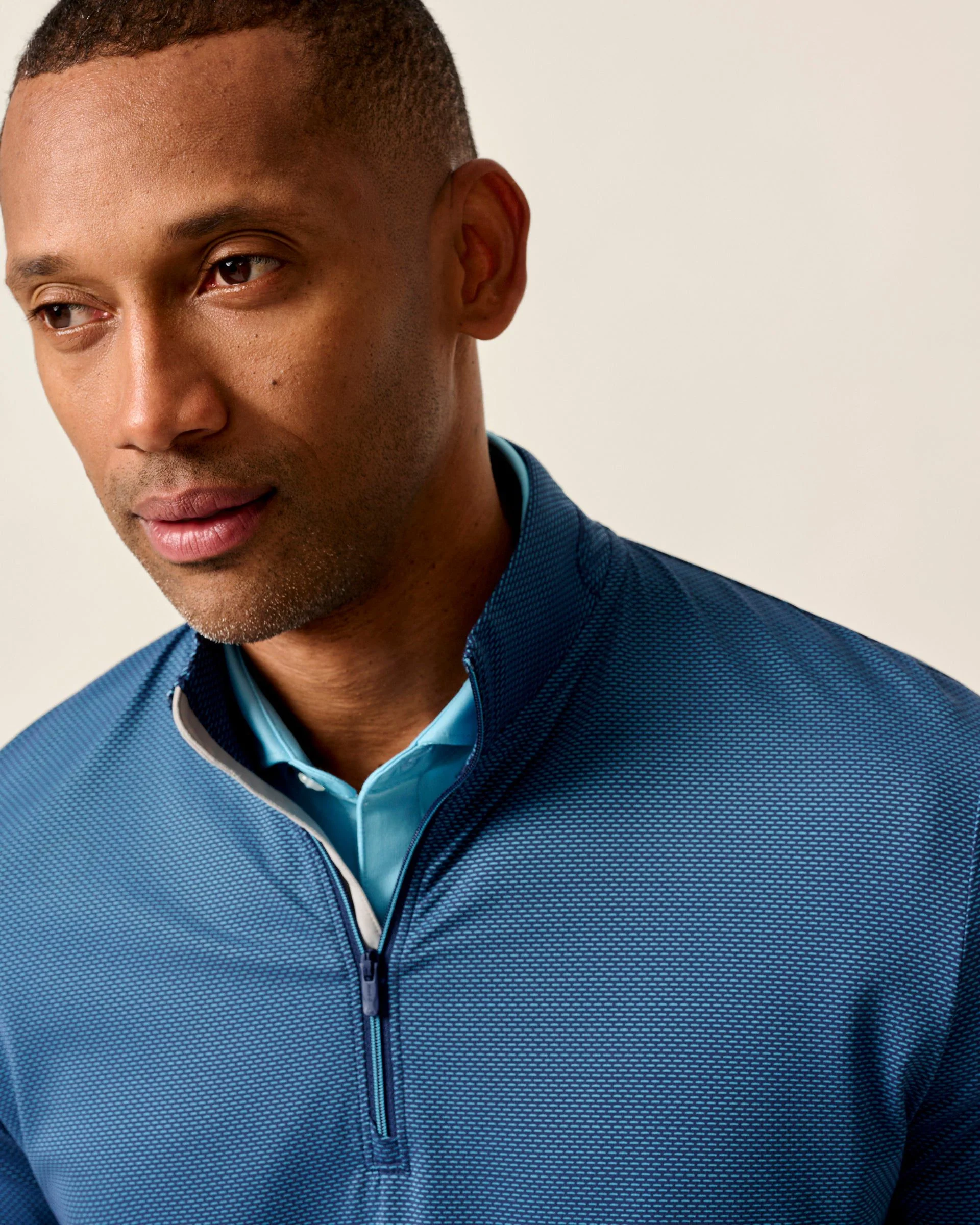 Jamie Jacquard Stretch 1/4-Zip Pullover