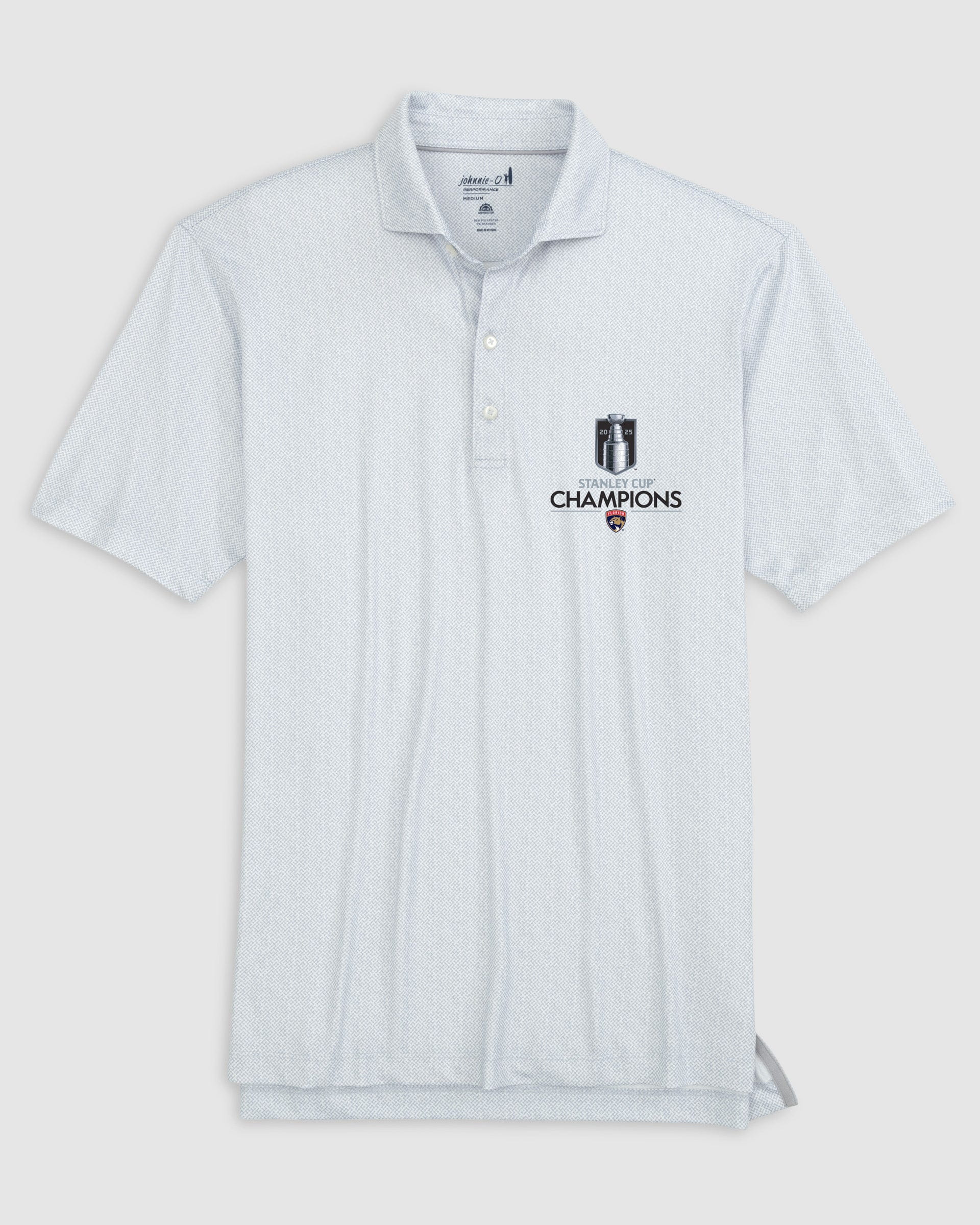 Florida Panthers Hinson Jersey Performance Polo- 2025 Stanley Cup Champions Logo