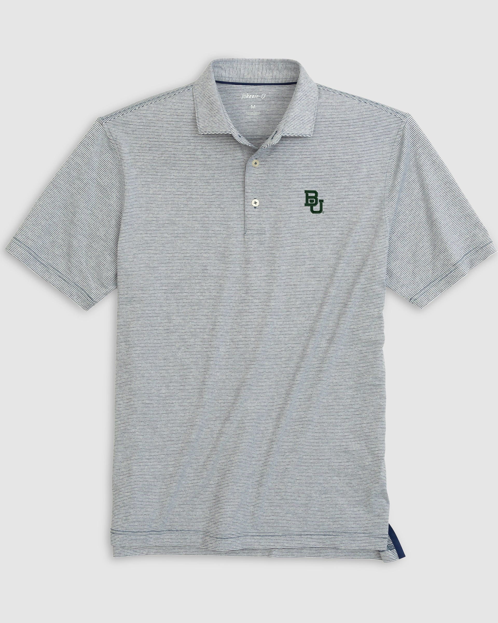 Baylor Lyndonn Striped Jersey Performance Polo