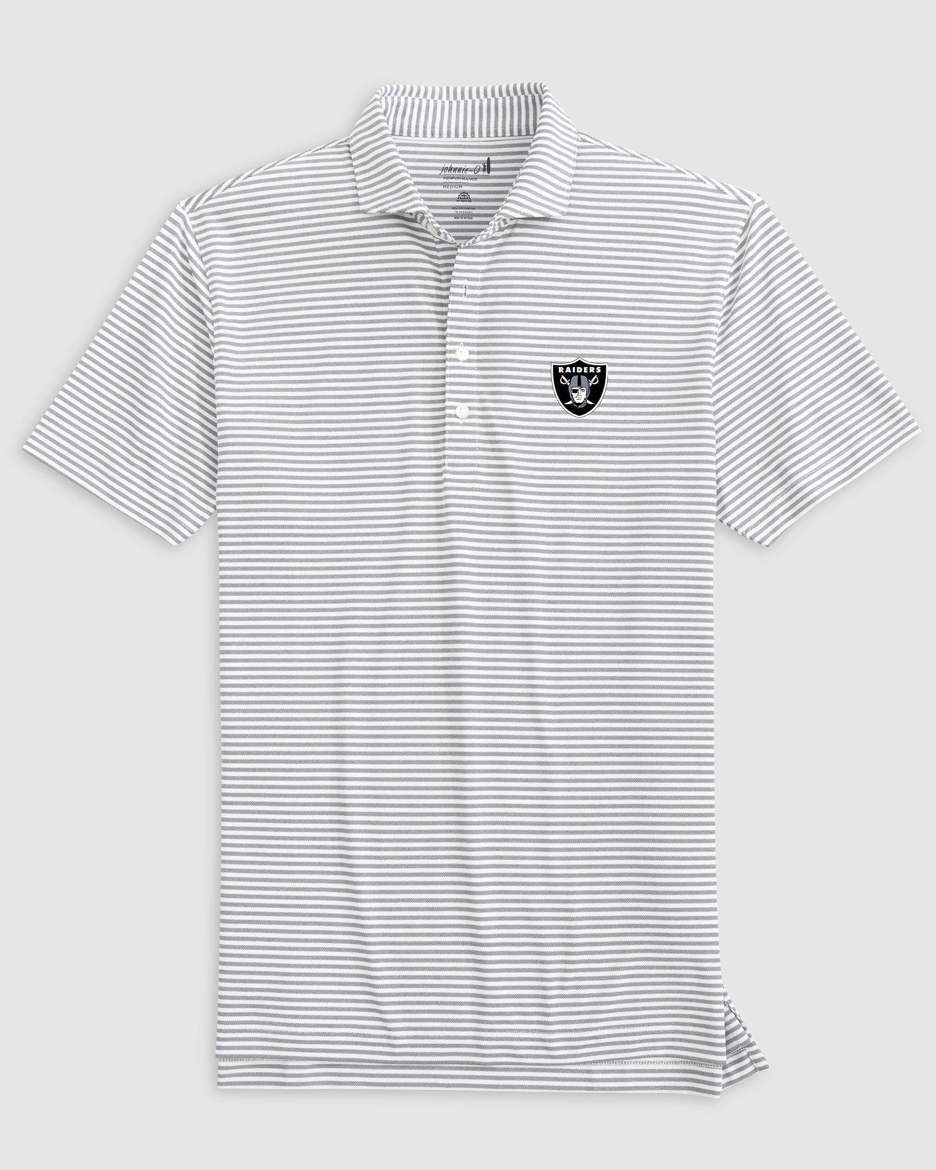 Las Vegas Raiders Stetsons Performance Mesh Polo
