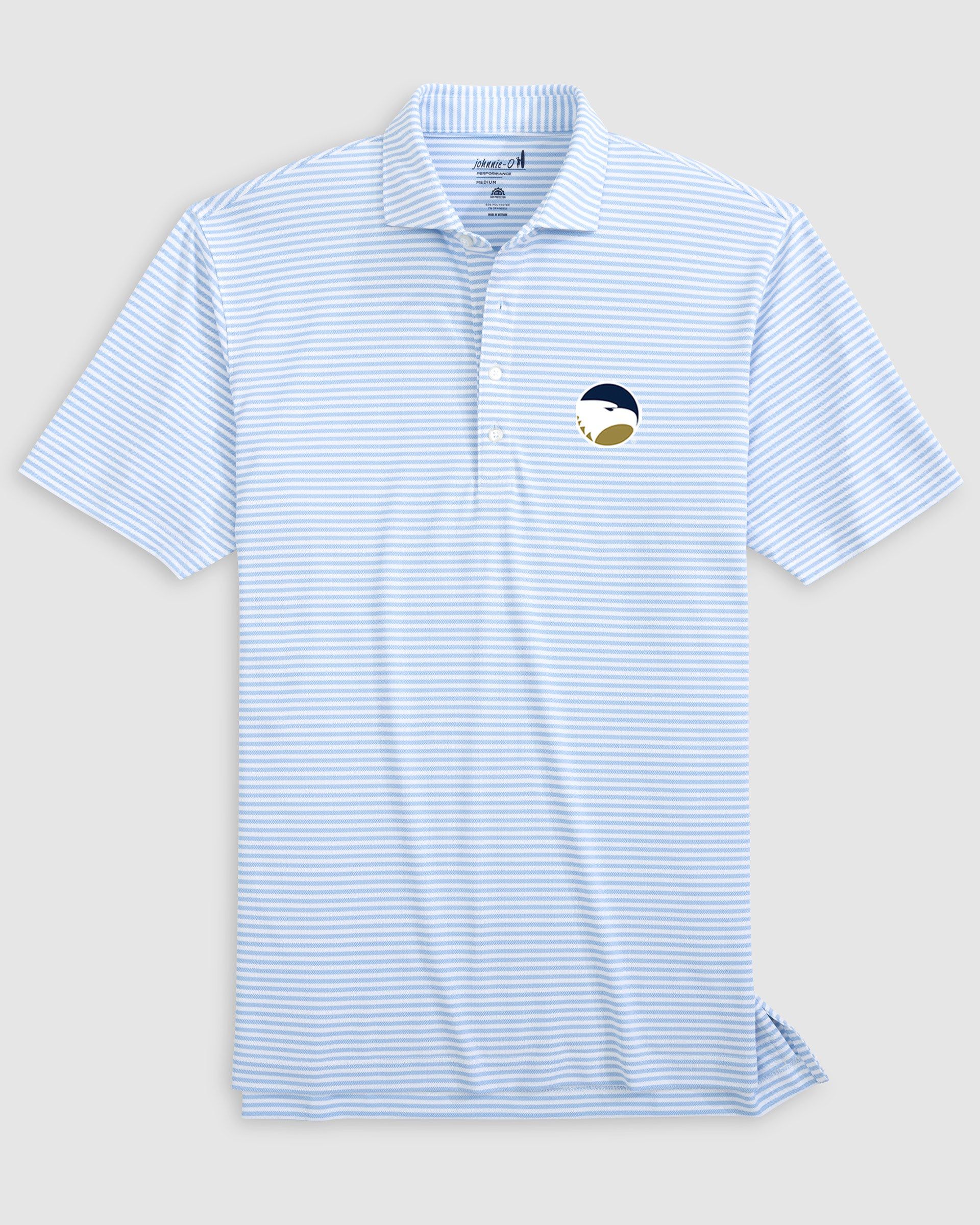 Georgia Southern Stetsons Striped Performance Mesh Polo