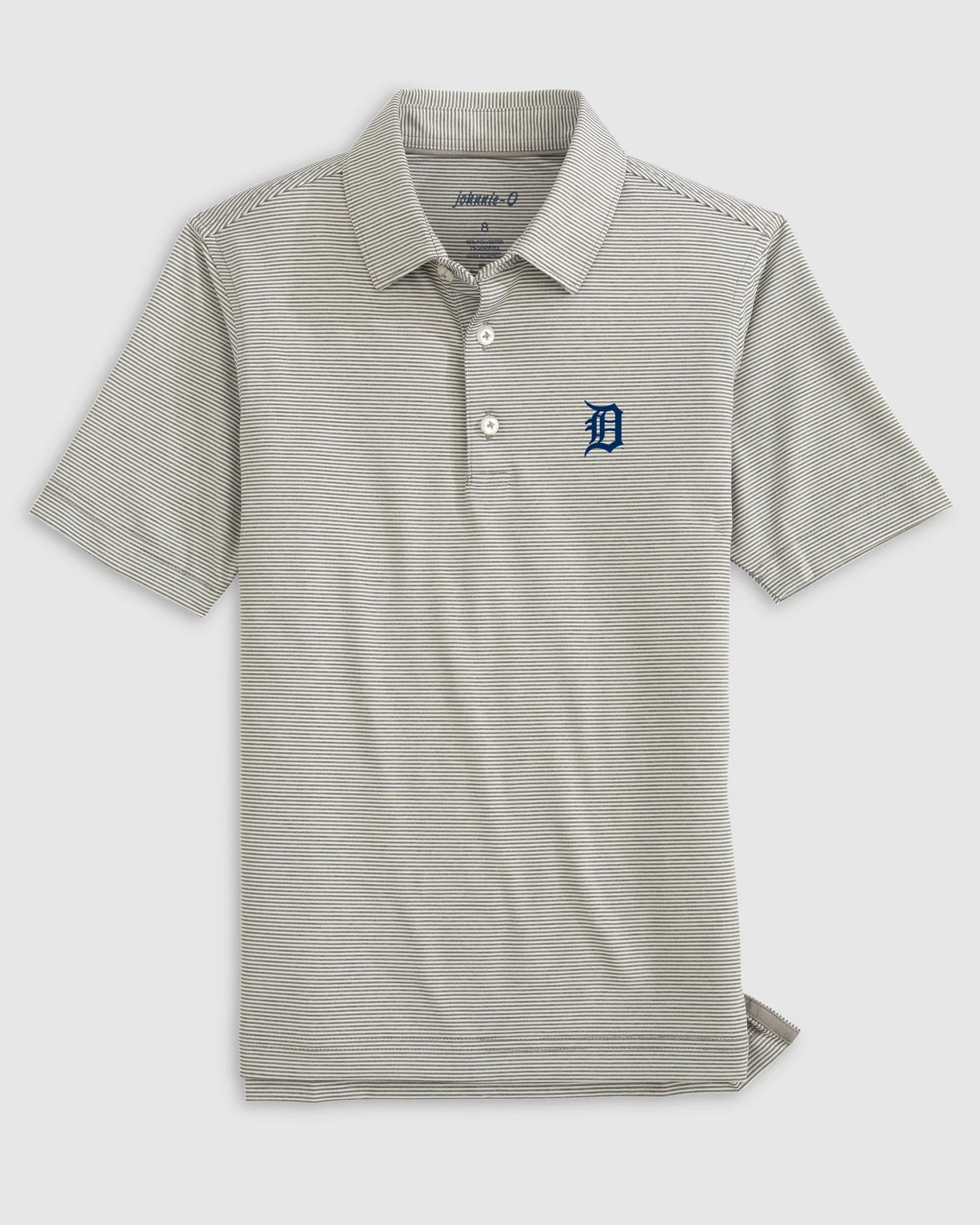 Detroit Tigers Lyndonn Jr. Striped Jersey Performance Polo