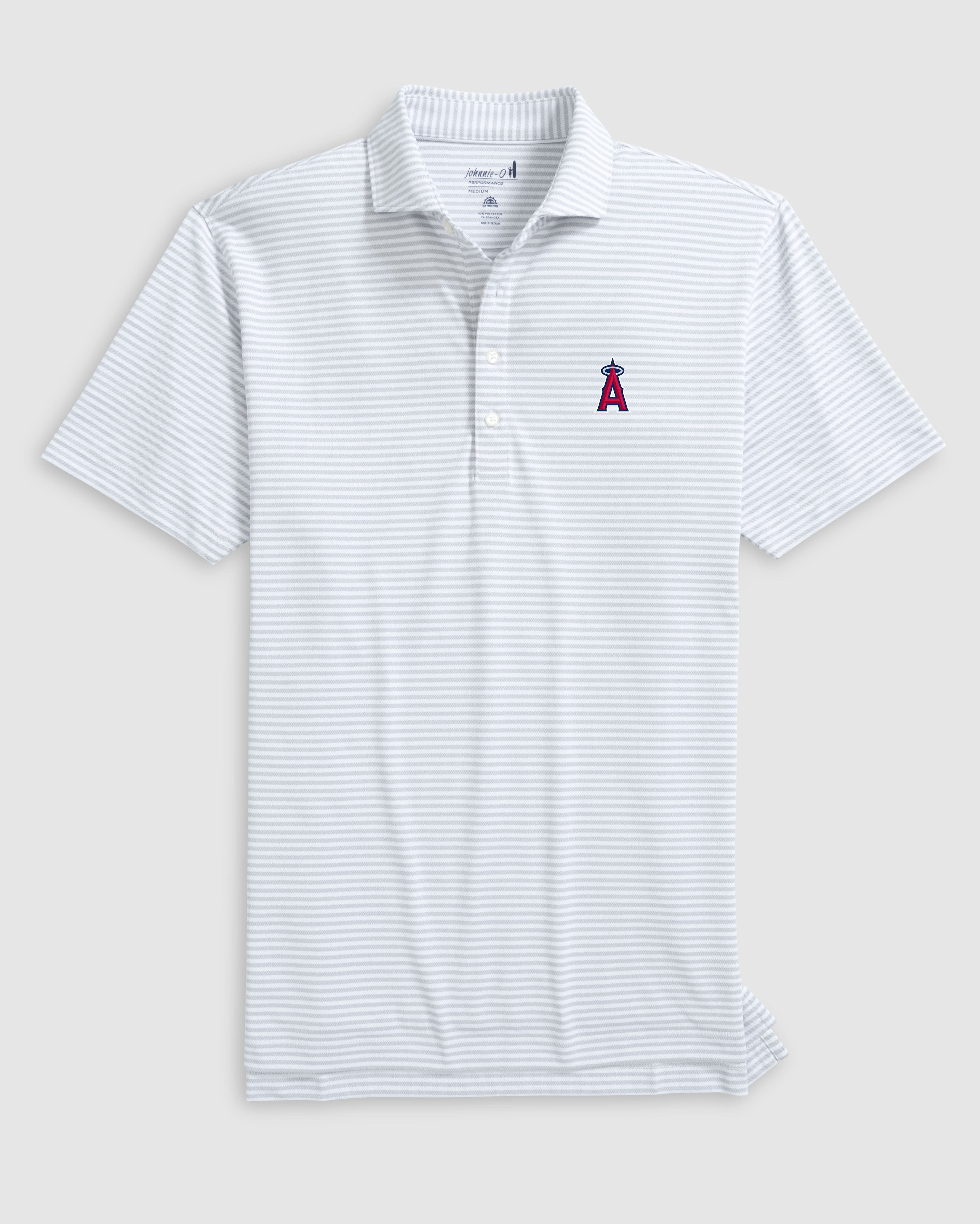 Los Angeles Angels Stetsons Performance Mesh Polo