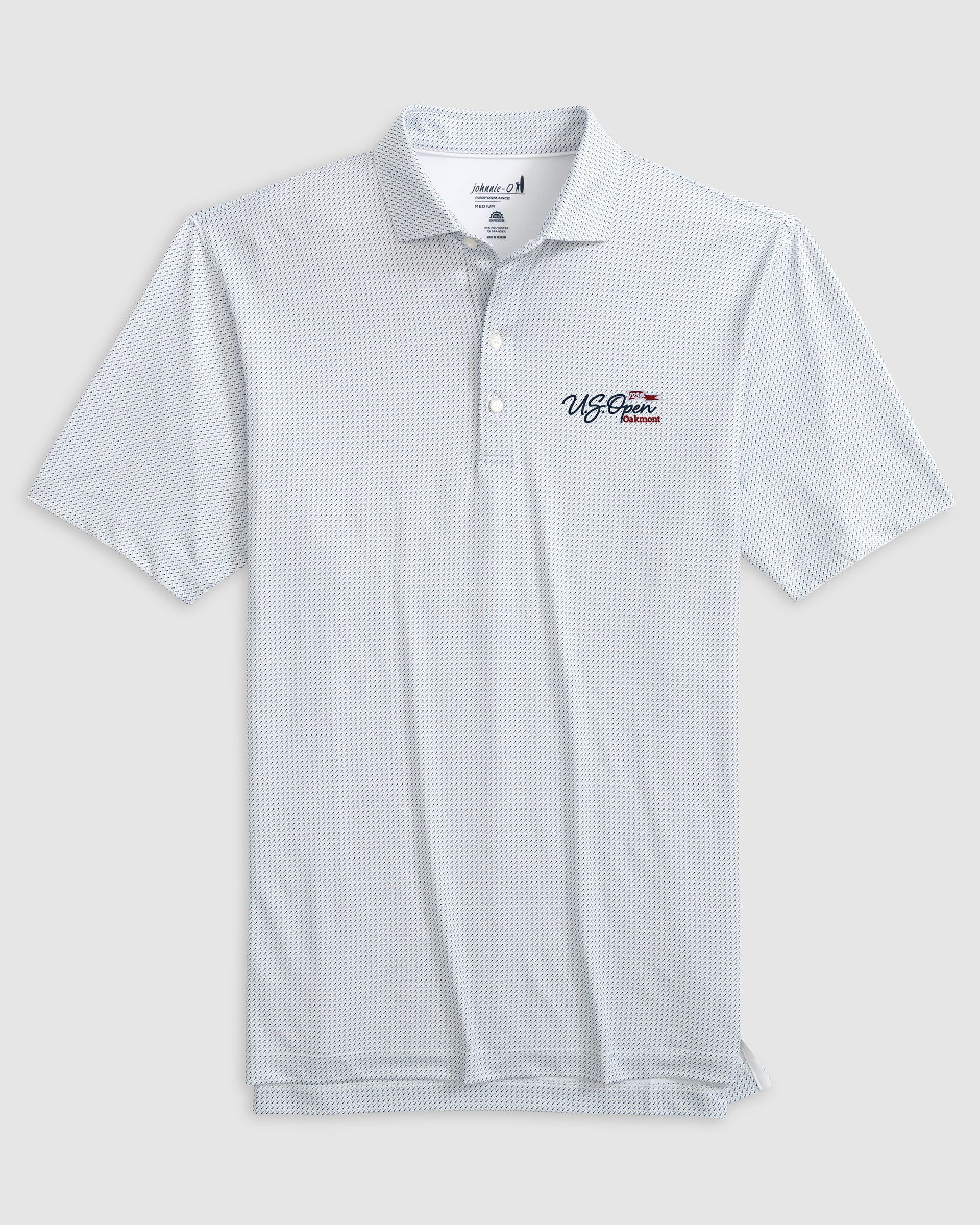 125th U.S. Open Tee Time Performance Jersey Polo - Flag Logo