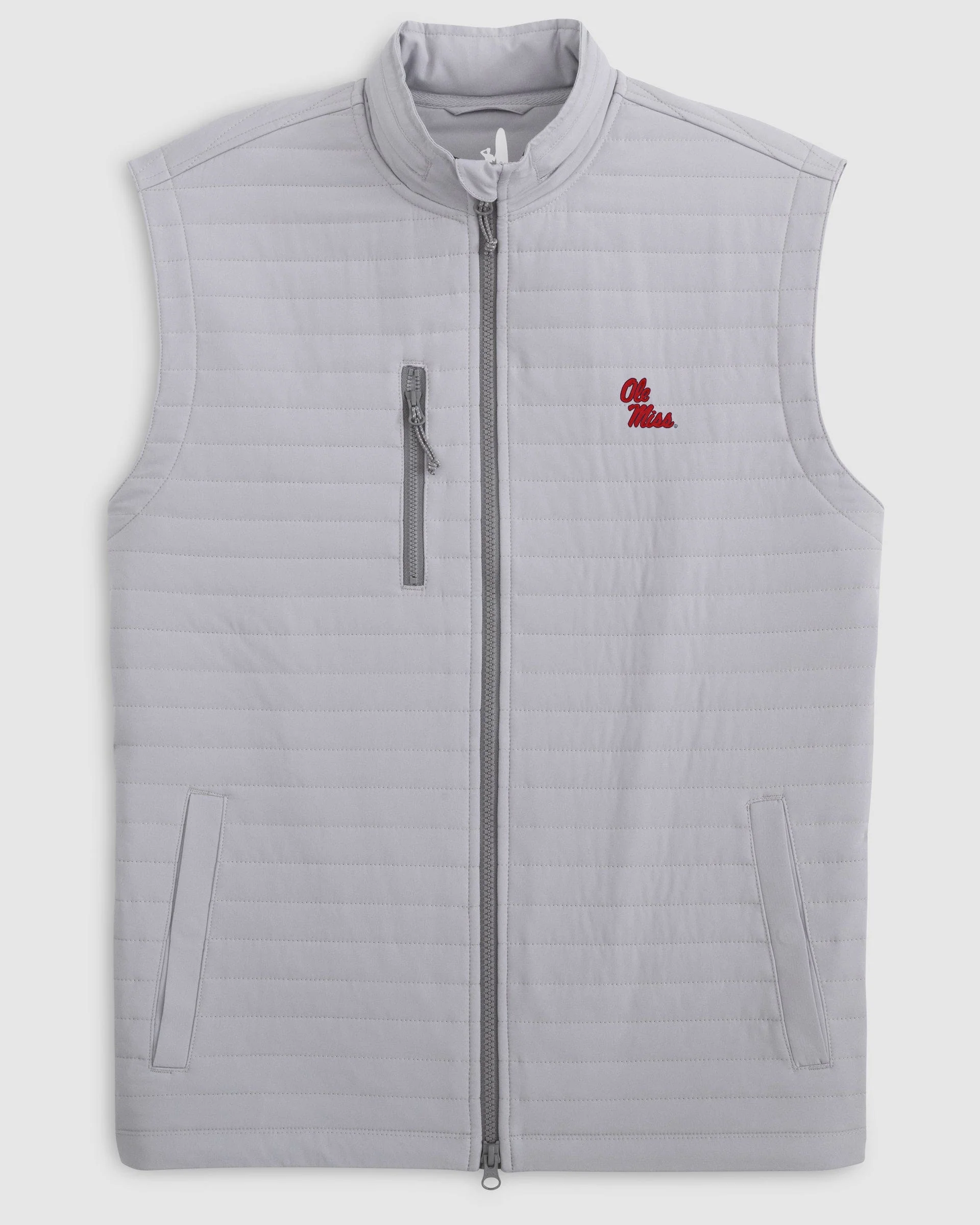 Ole Miss Crosswind Quilted Performance Vest - Stacked Logo