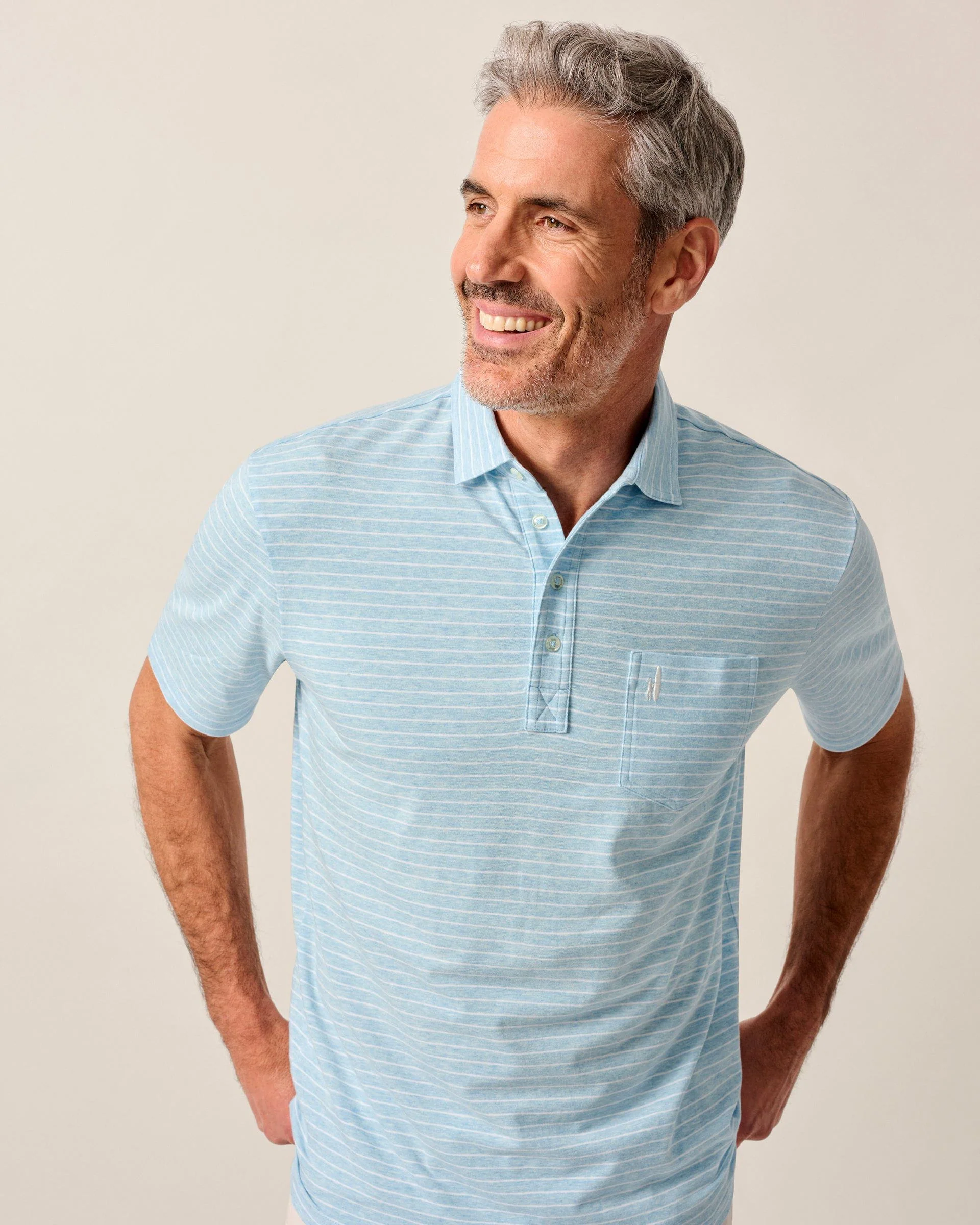 Original 4-Button Polo - Ryan Stripe