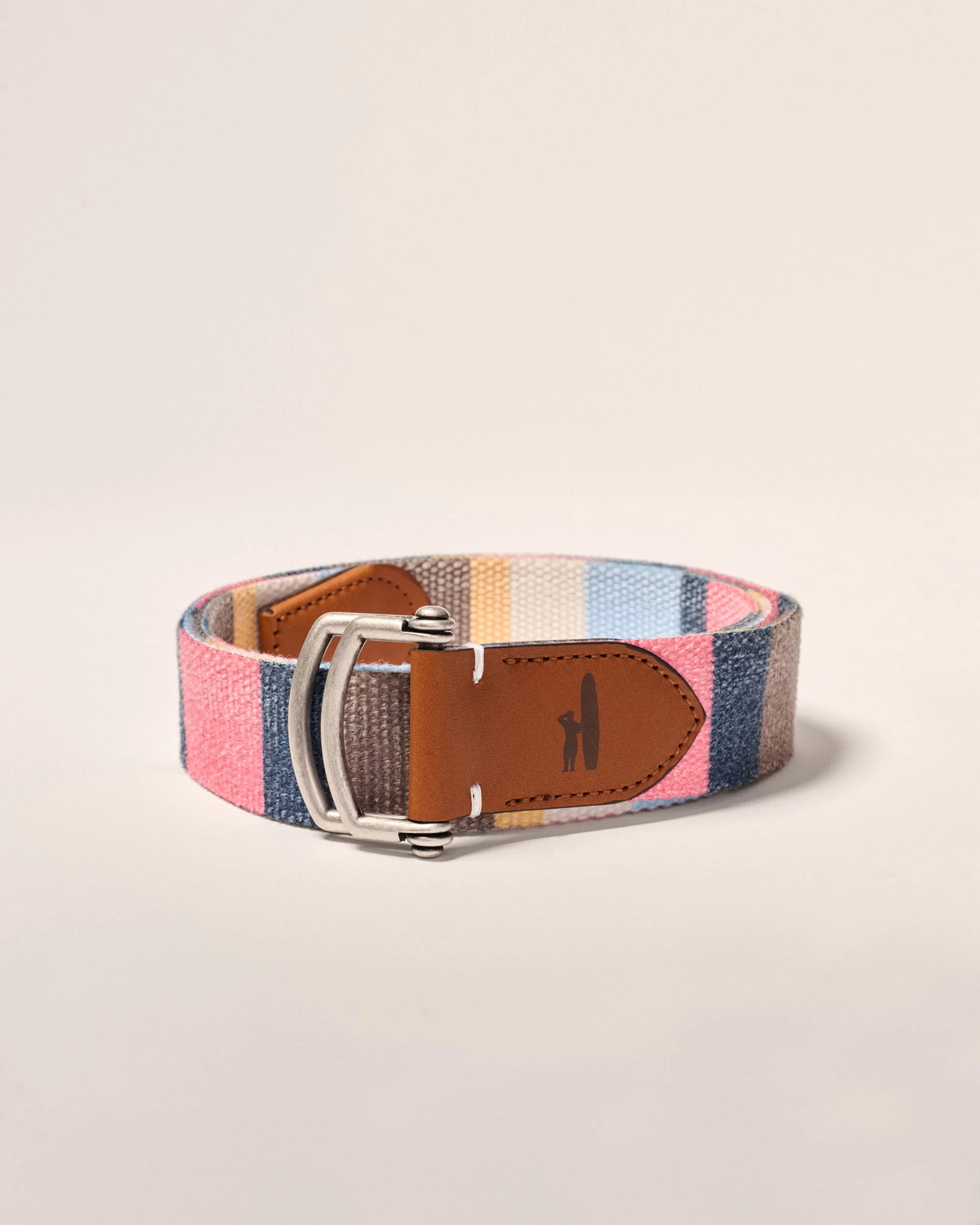 Bowen D-Ring Canvas Striped Belt
