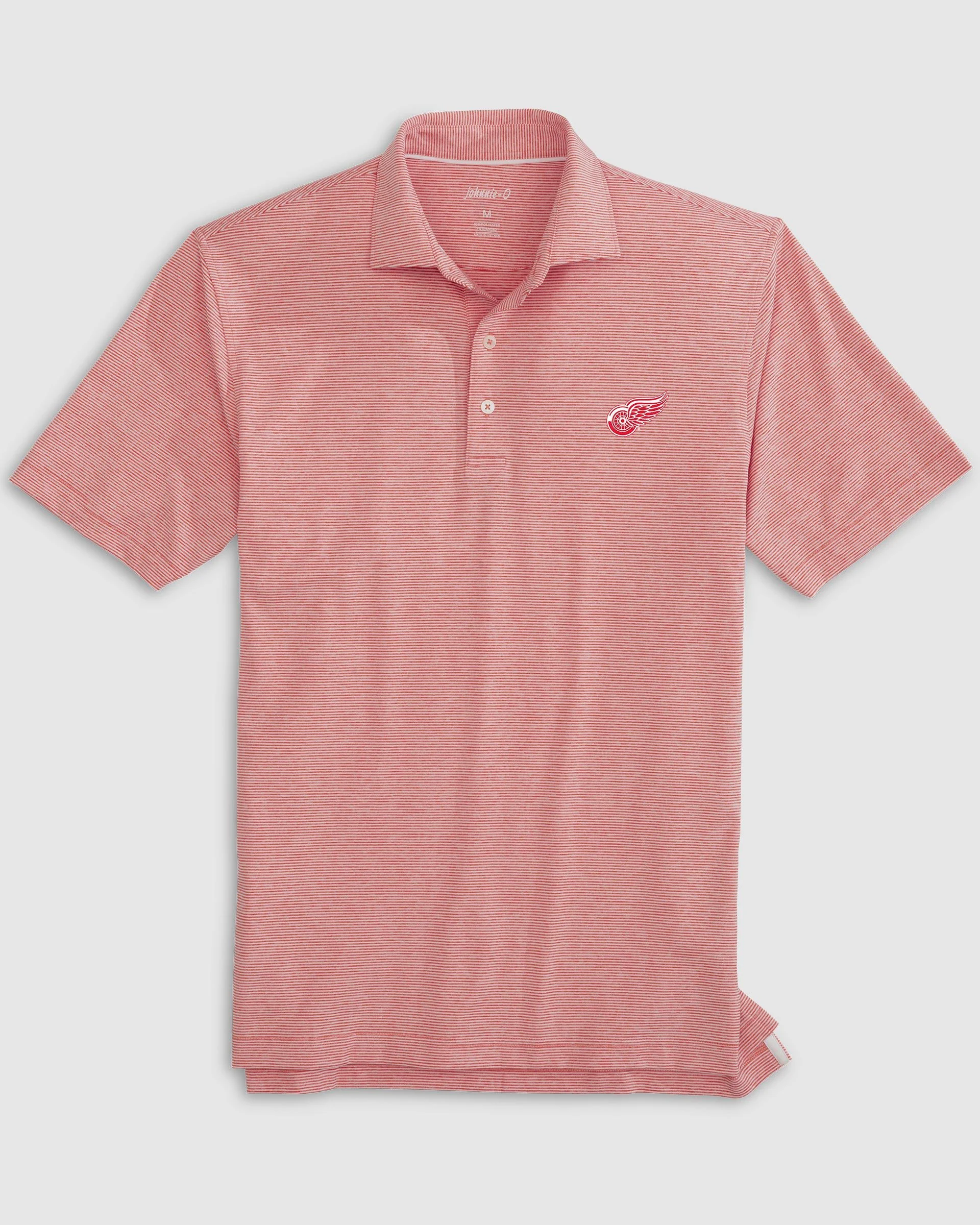 Detroit Red Wings Lyndonn Striped Jersey Performance Polo