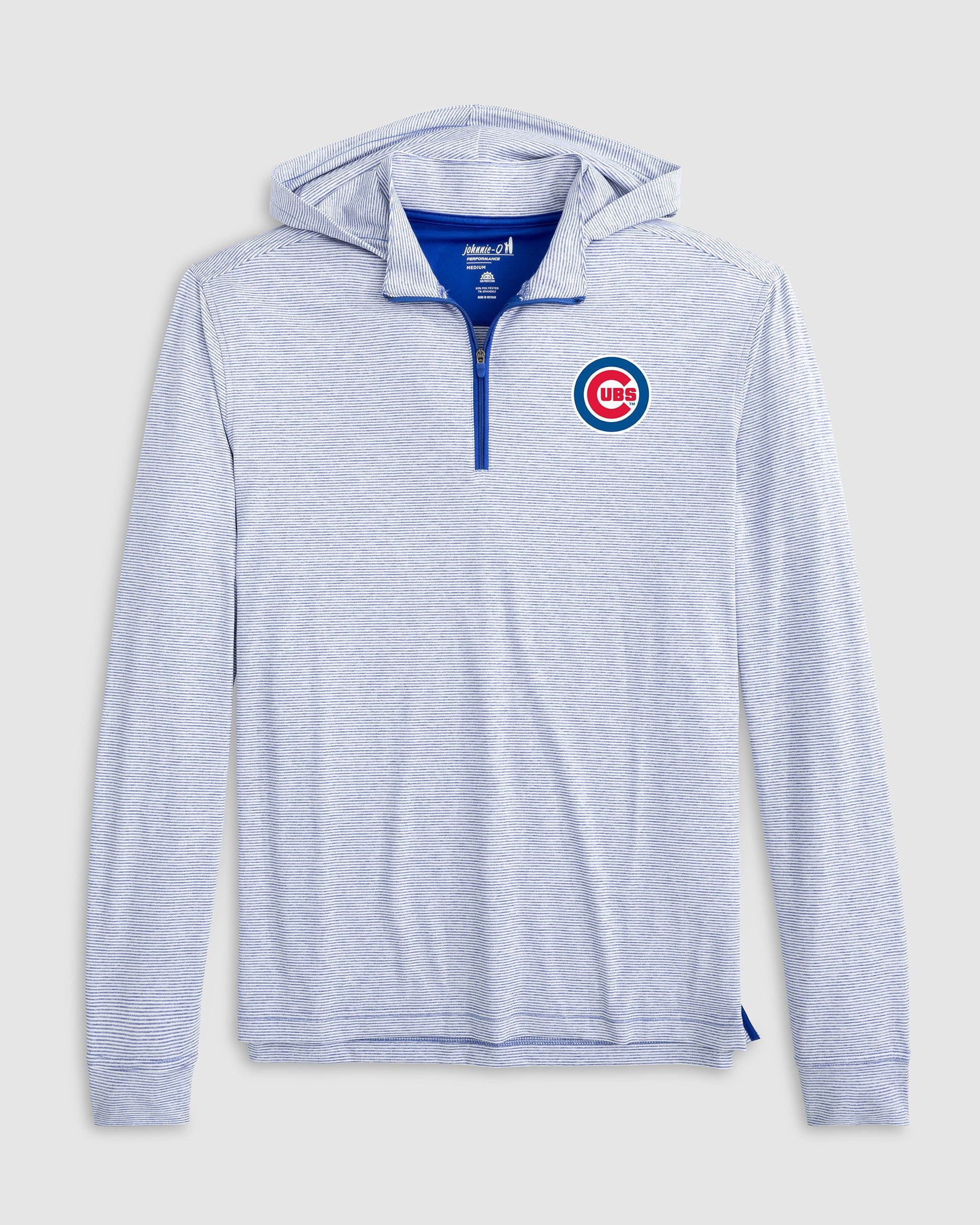 Chicago Cubs Hybrid Performance 1/4 Zip Hoodie