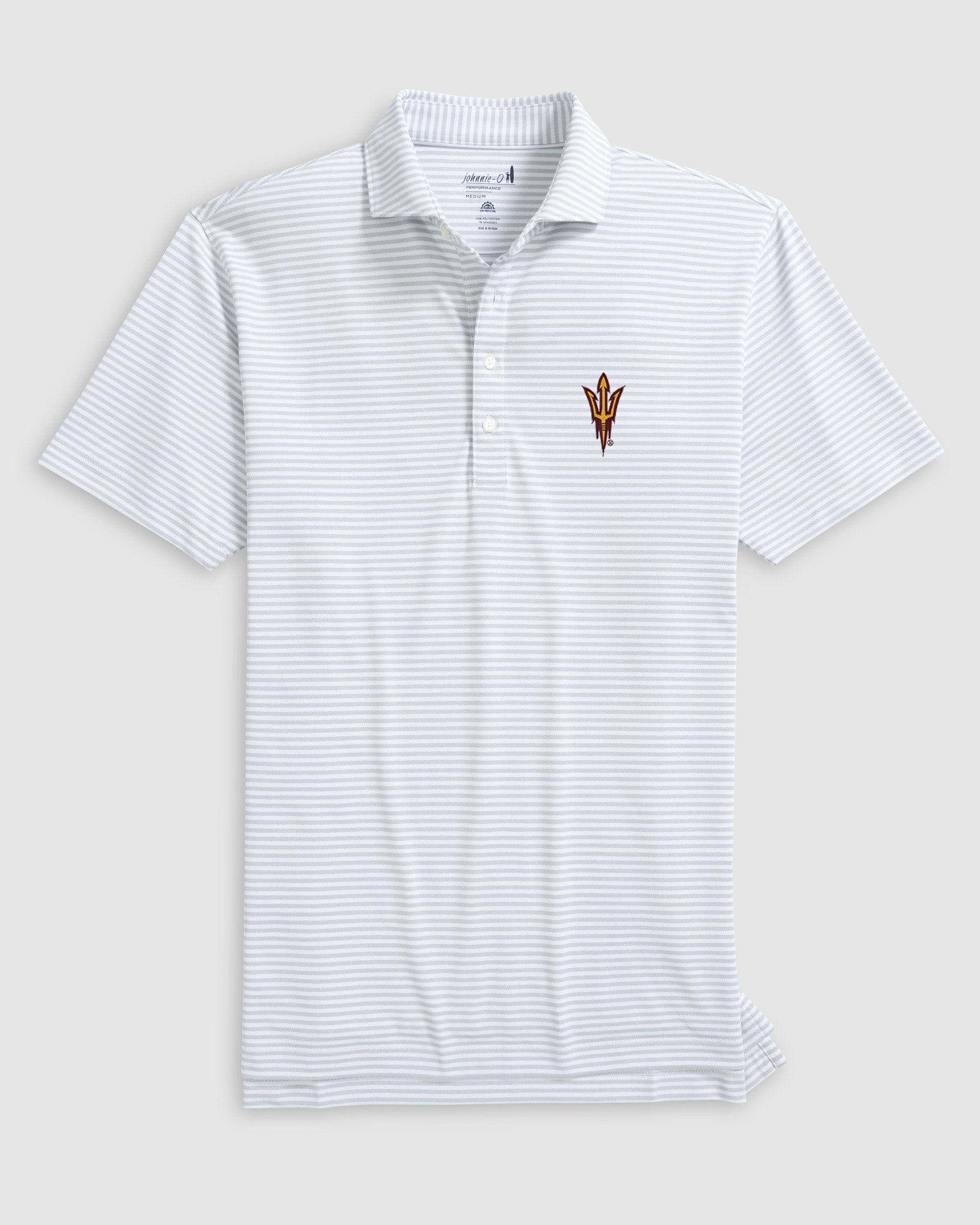 Arizona State Stetsons Striped Performance Mesh Polo
