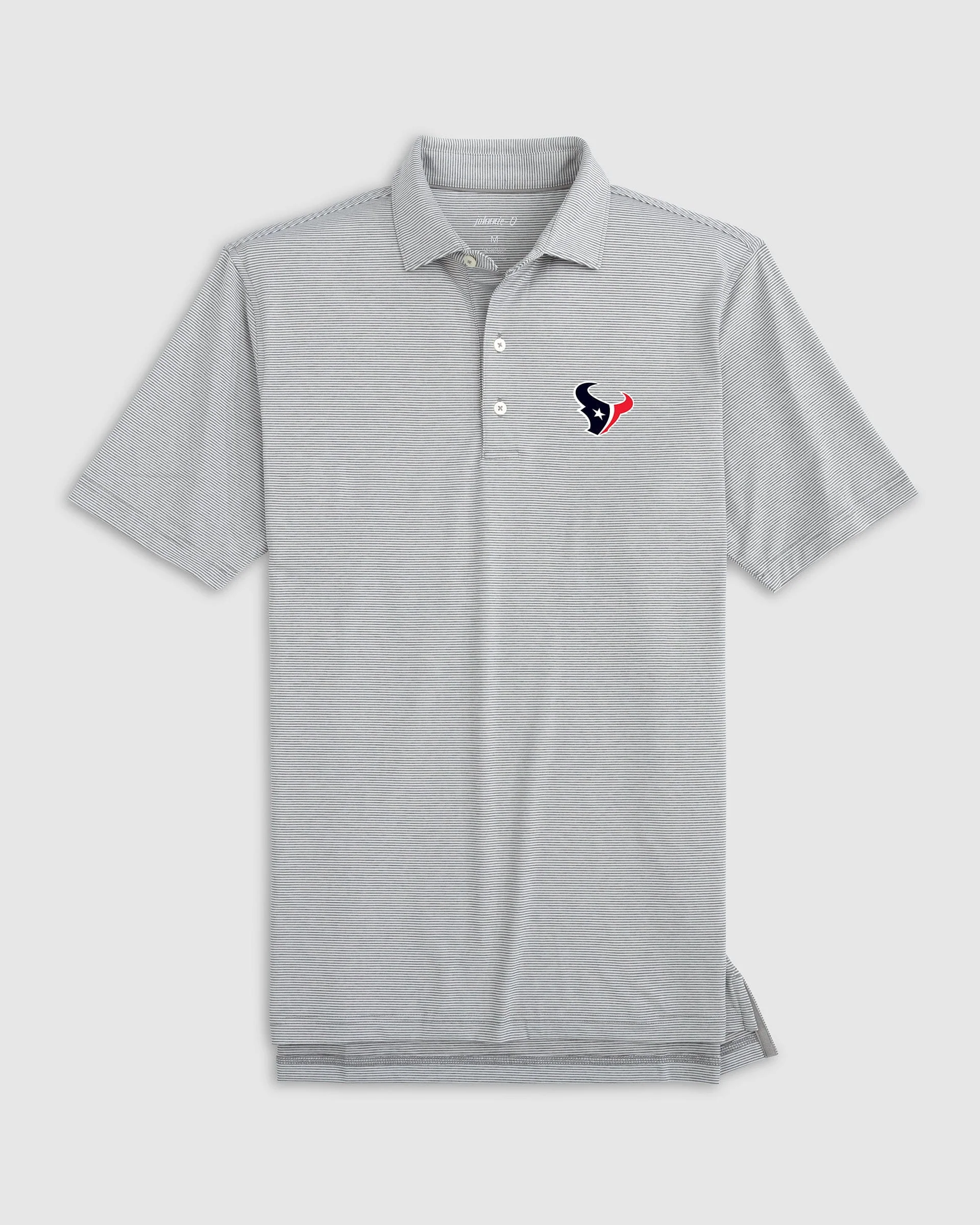 Houston Texans Lyndonn Striped Performance Jersey Polo