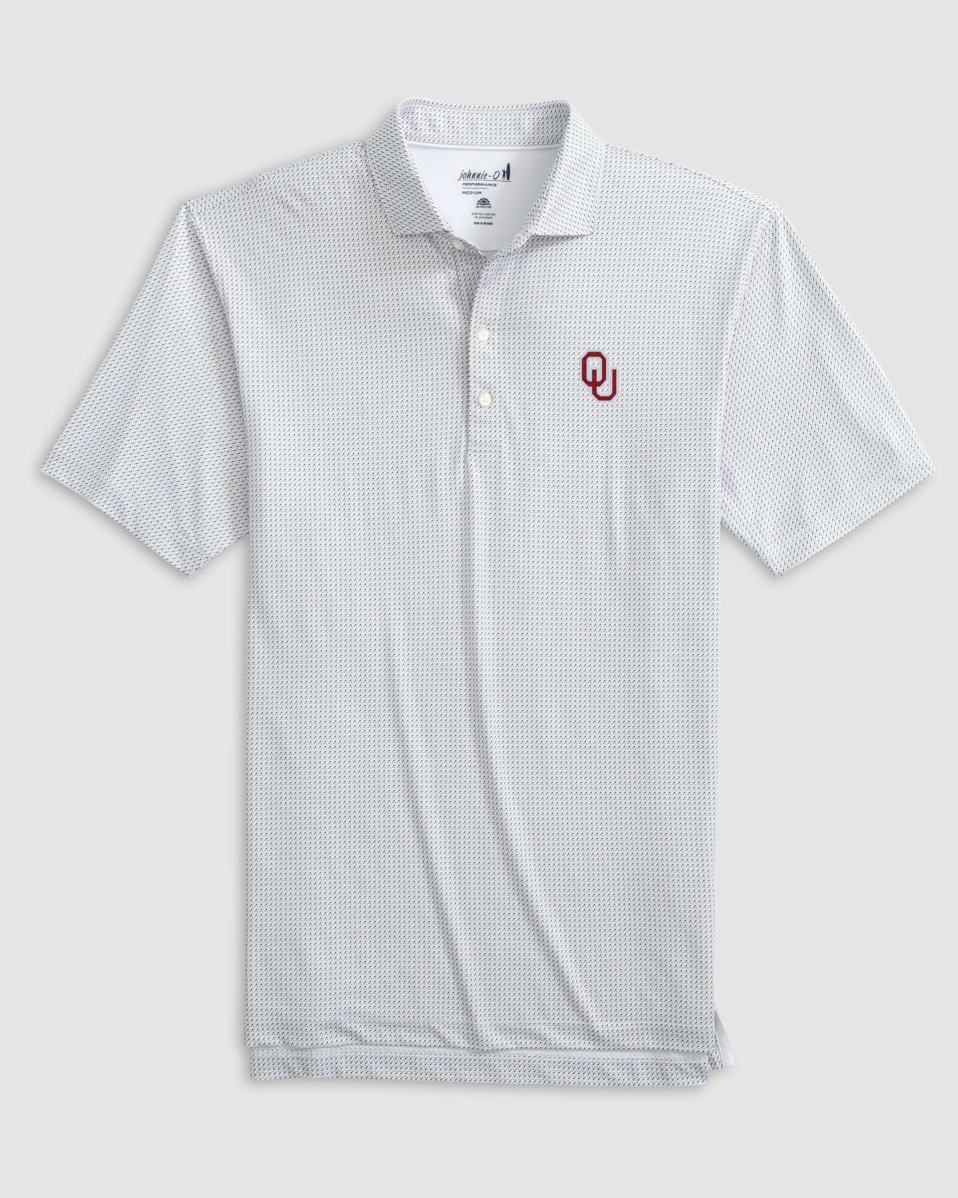 Oklahoma Tee Time Printed Performance Jersey Polo