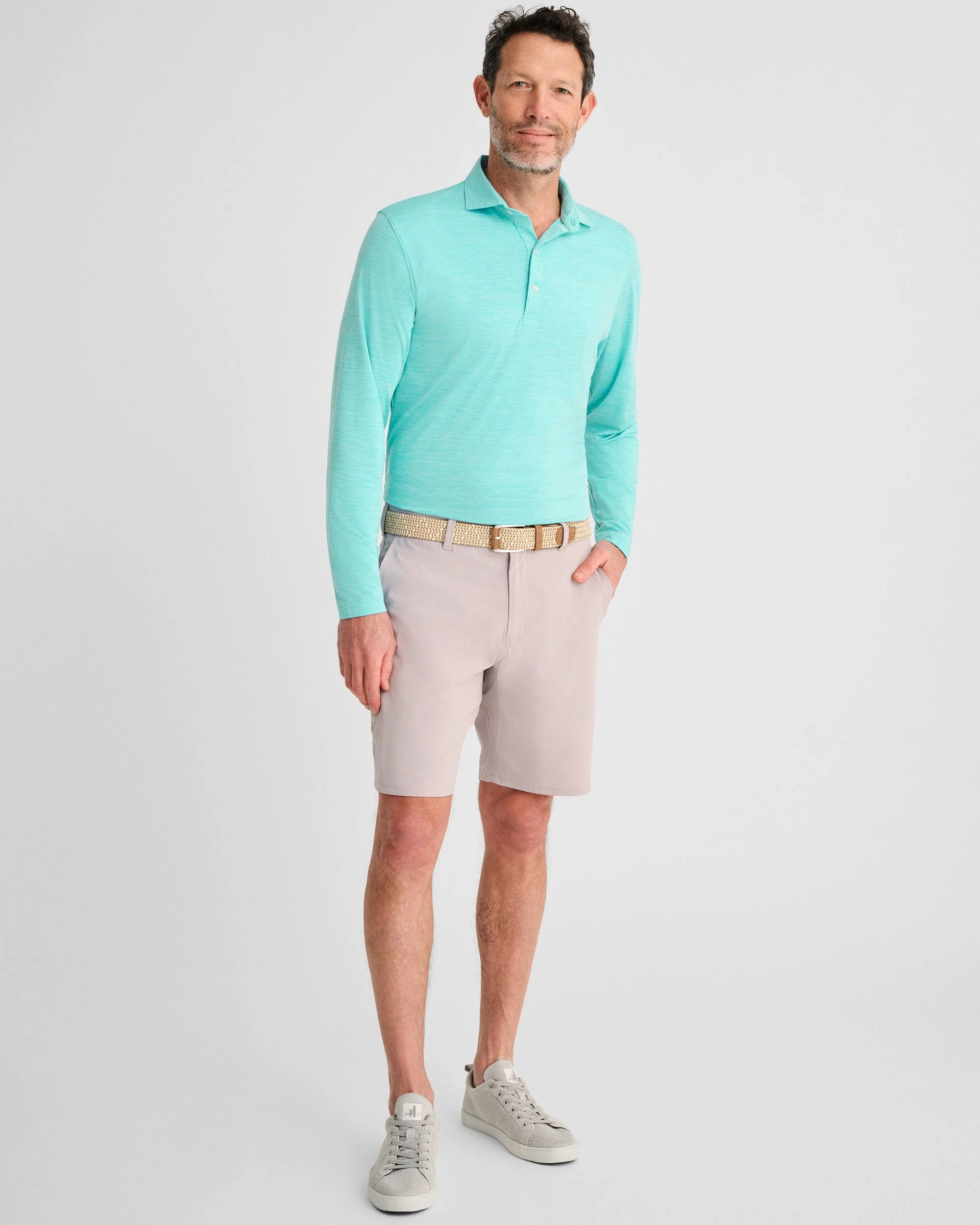 Featherweight Long Sleeve Performance Polo - Swing